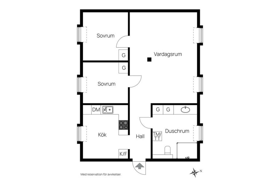 Bostadsrätt, Västra Kyrkogatan 6, Centrum, Härnösand