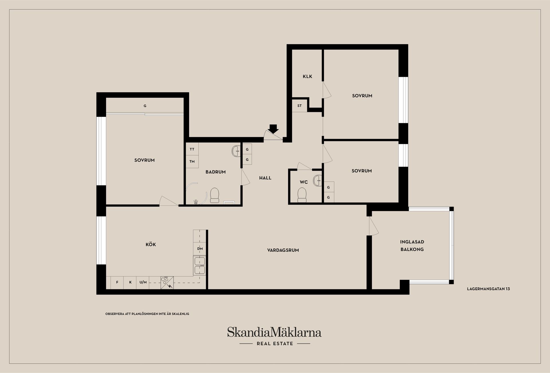 Bostadsrätt, Lagermansgatan 13, City - Väster, Jönköping