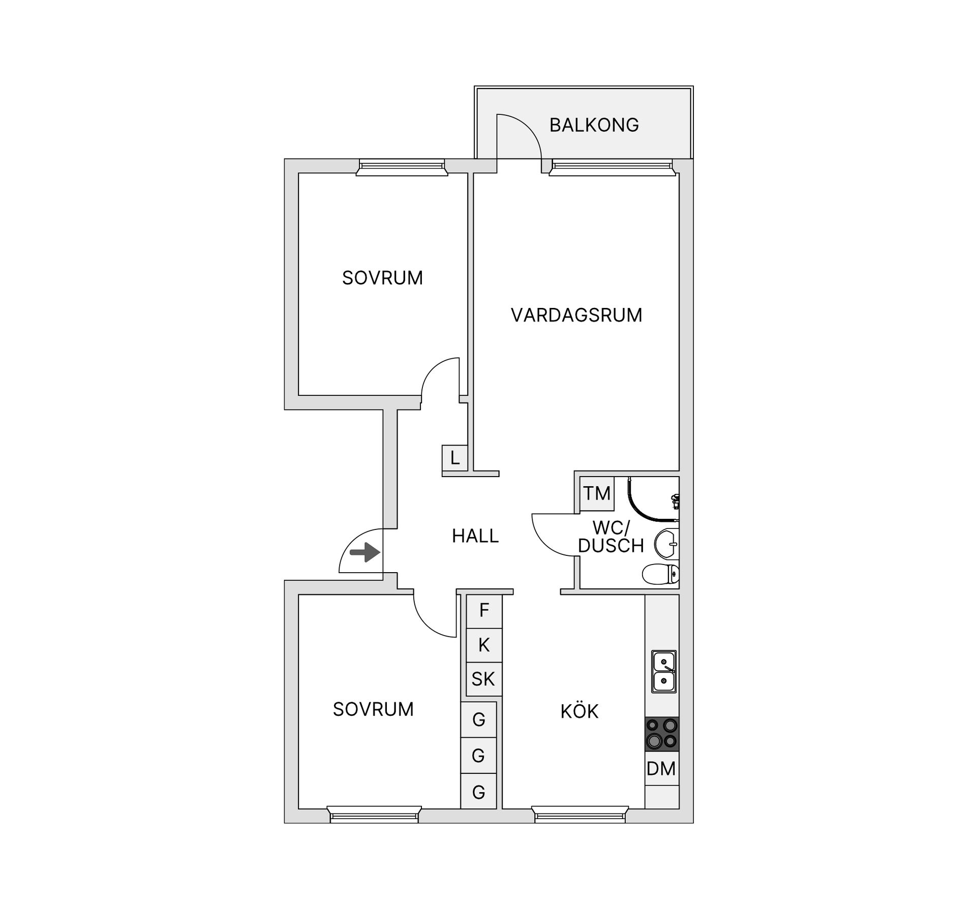 Bostadsrätt, Månadsvägen 34, Jakobsberg, Järfälla