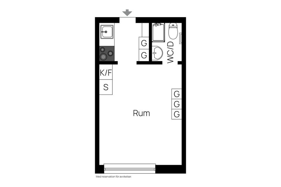 Bostadsrätt, Vaksalagatan 55, Fålhagen, Uppsala