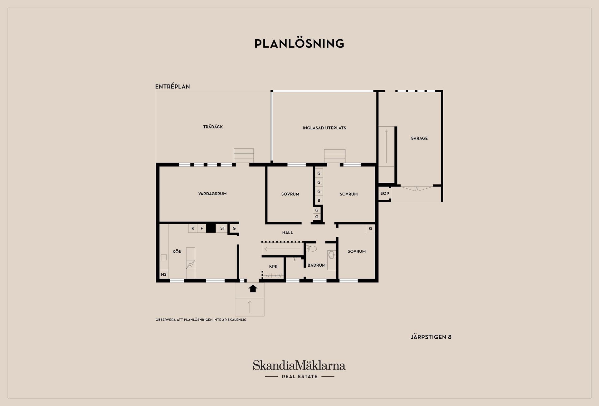 Villa, Järpstigen 8, Norra Skogen, Karlsborg