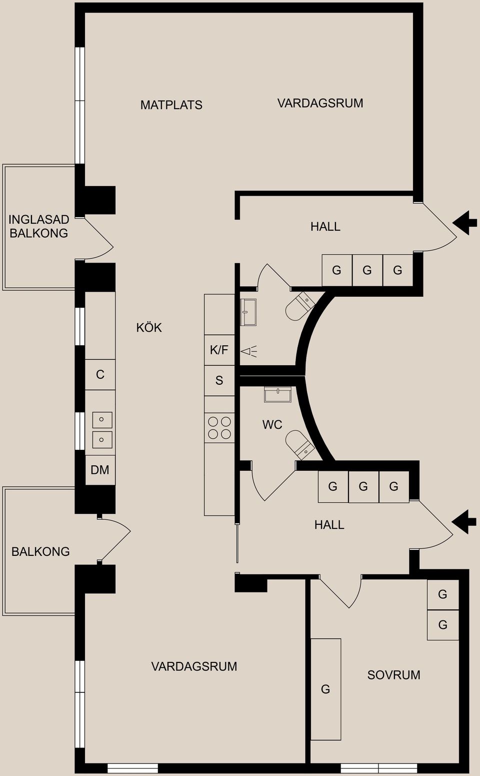 Bostadsrätt, Himmelstalundsvägen 20, Norr, Norrköping