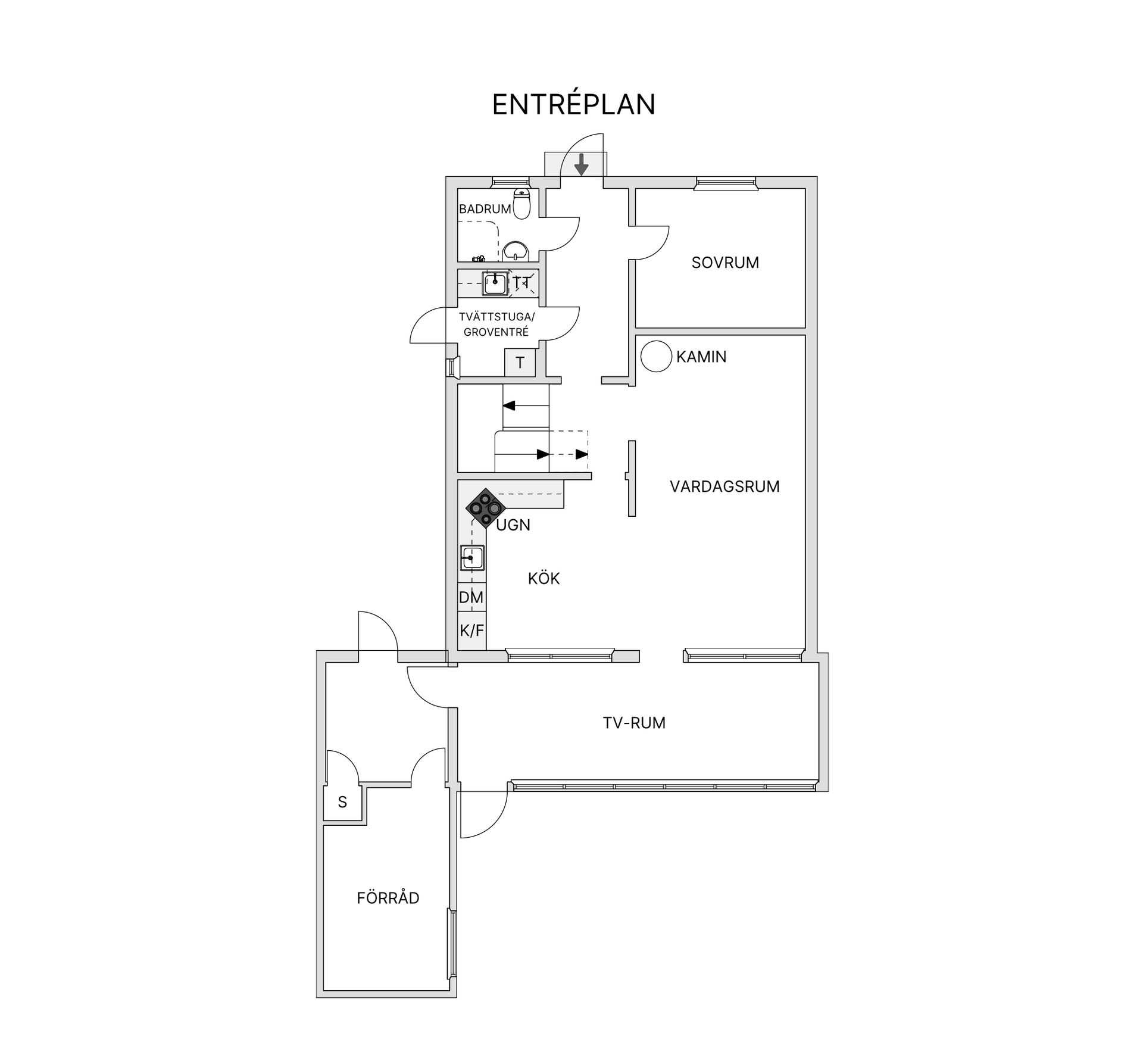 Villa, Kornhills Norrgränd 21, Vallås, Halmstad