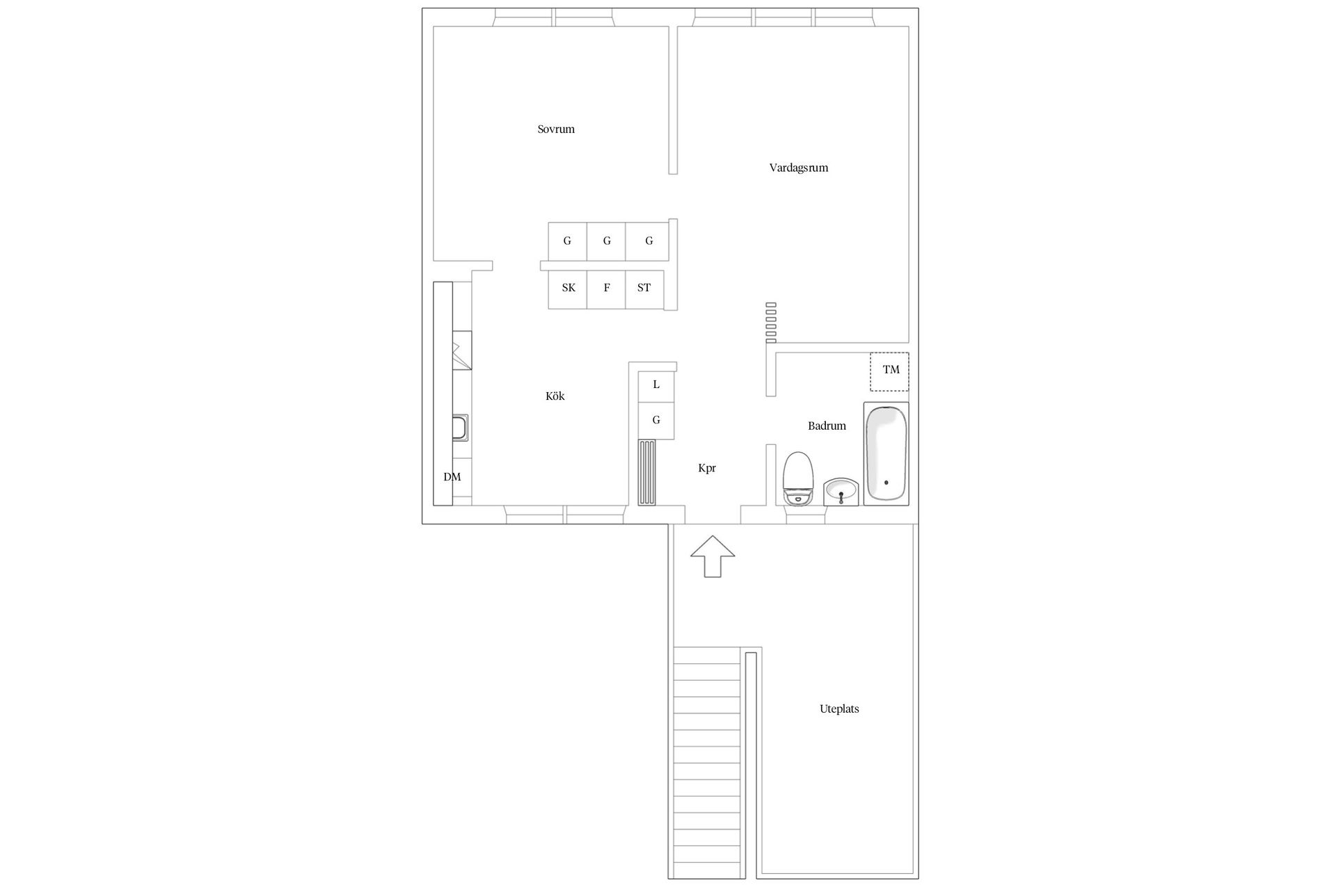 Bostadsrätt, Borggårdsvägen 21, Hovshaga, Växjö