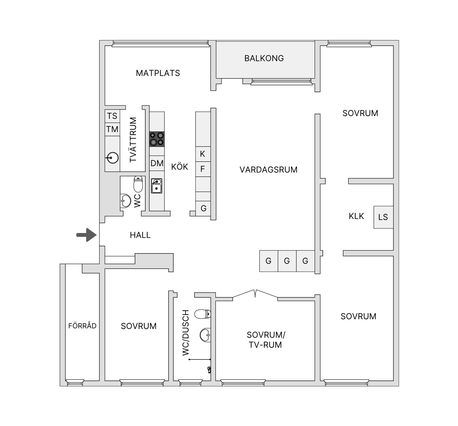 Bostadsrätt, Svartkärrsvägen 26, vån 3/3, Saltsjöbaden, Nacka