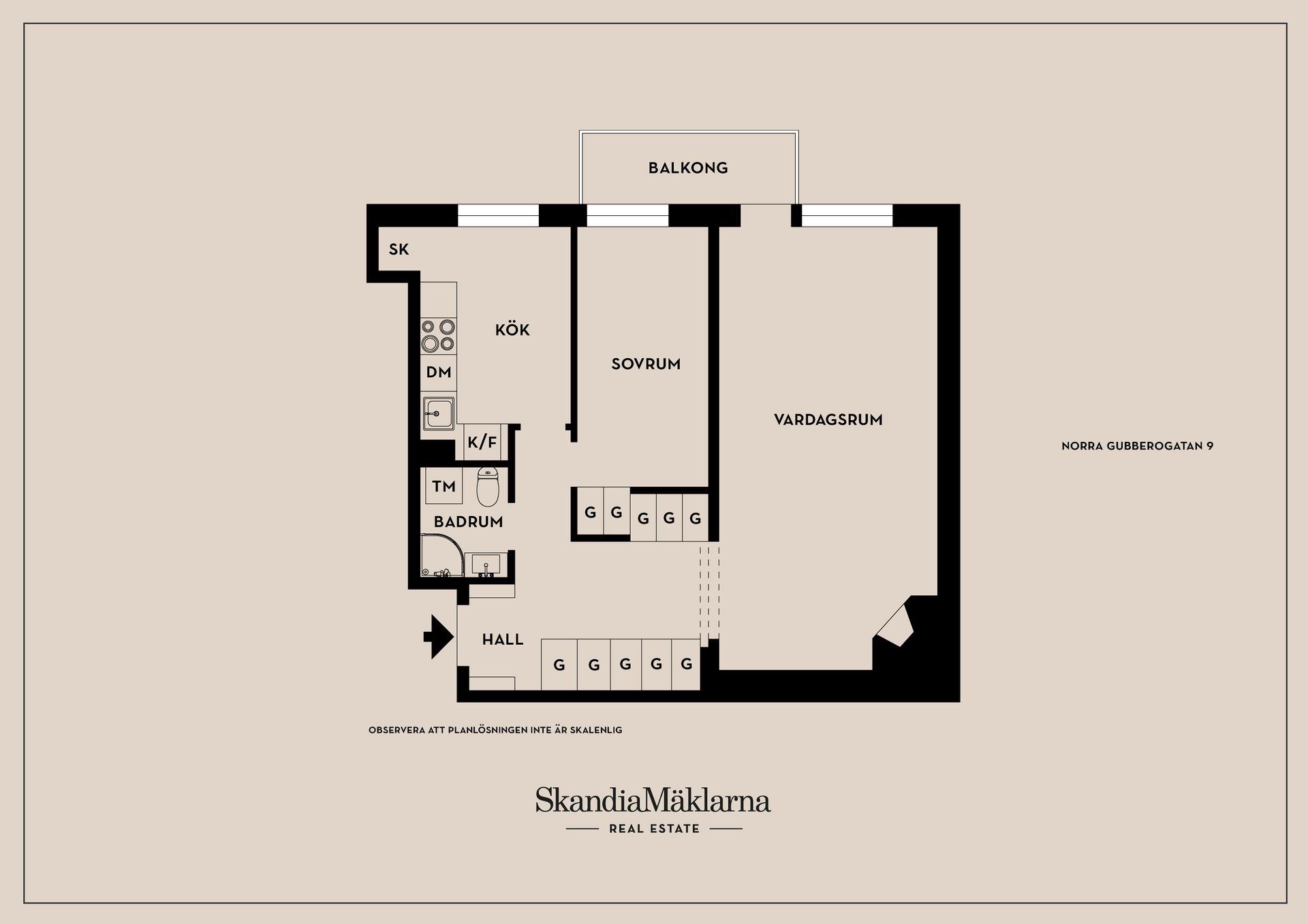 Bostadsrätt, Norra Gubberogatan 9, Olskroken, Göteborg