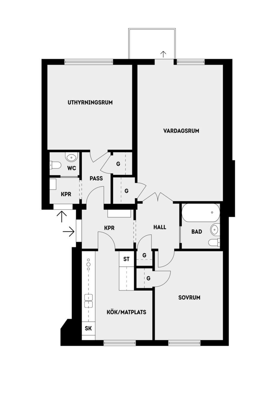 Bostadsrätt, Södervägen 2B, Viggbyholm, Täby