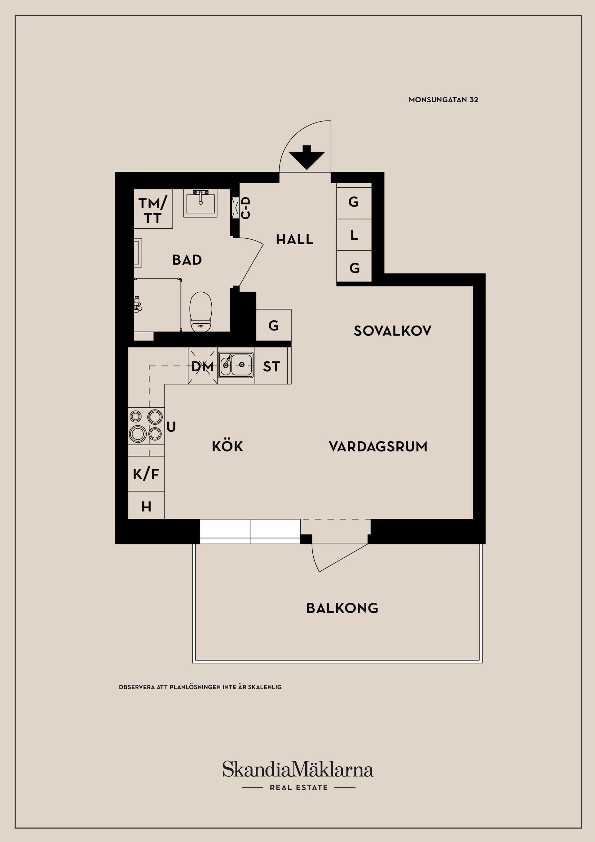 Bostadsrätt, Monsungatan 32, Eriksberg, Göteborg
