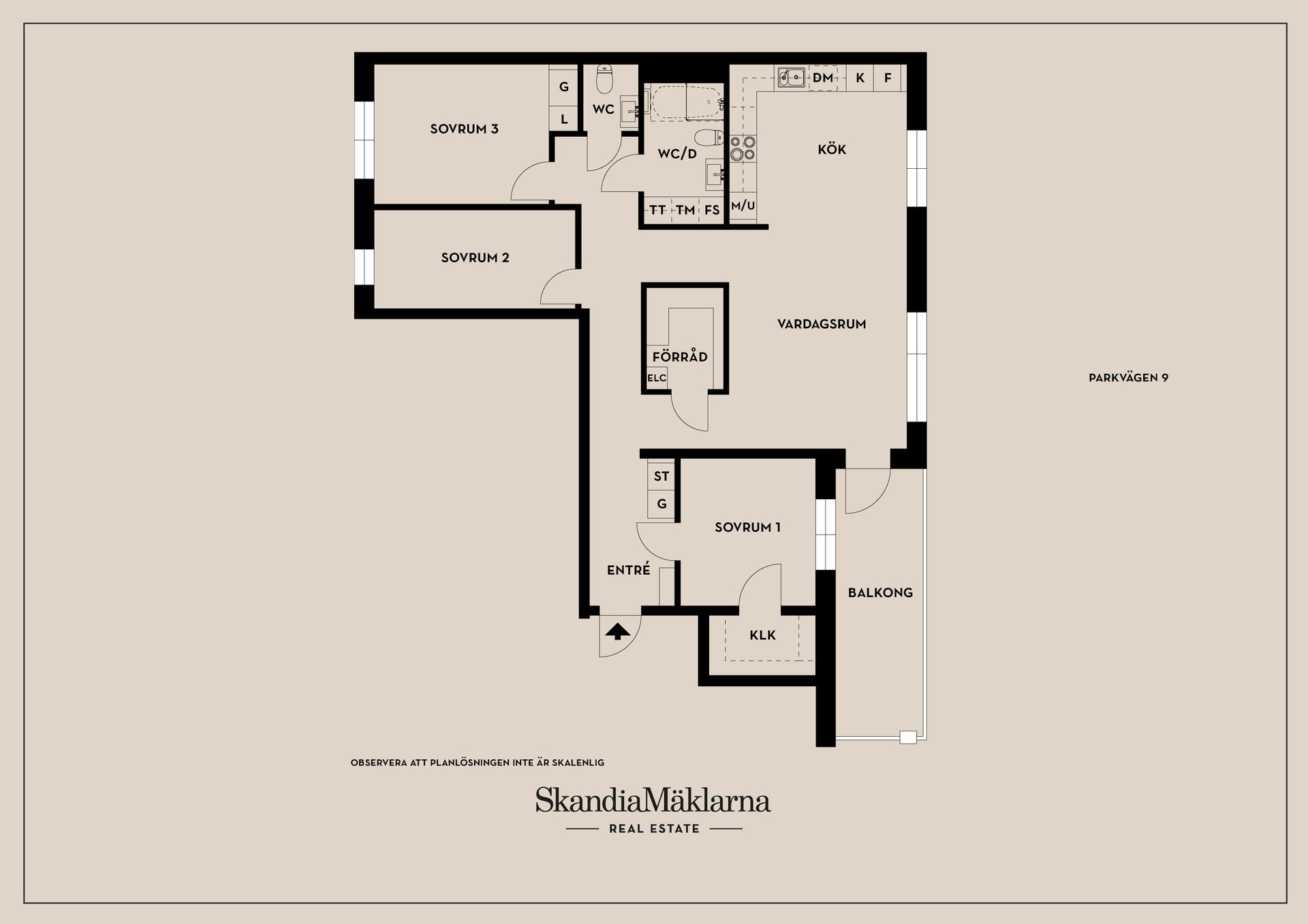 Bostadsrätt, Parkvägen 9, Barkarbystaden, Järfälla