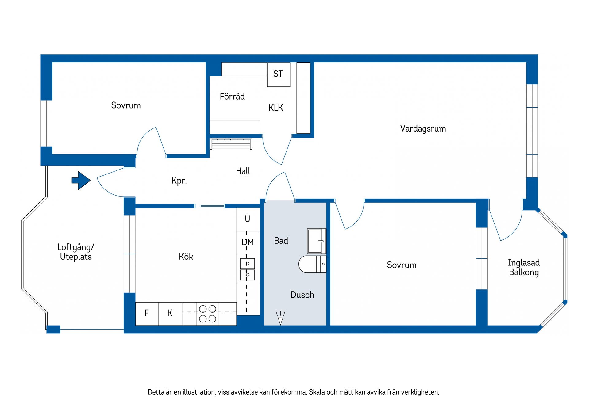 Bostadsrätt, Trädgårdsgatan 8C - Hiss, Sundsvall centrum, Sundsvall