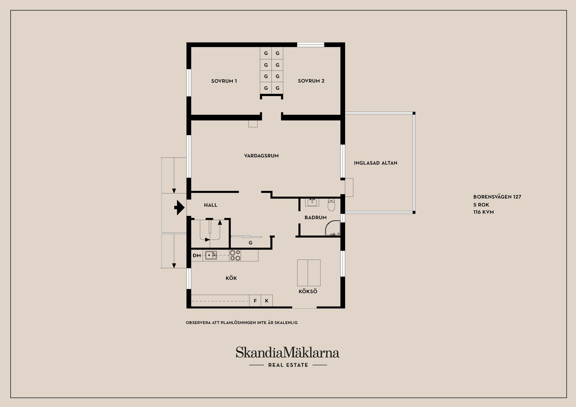 Villa, Borensvägen 127, Motala