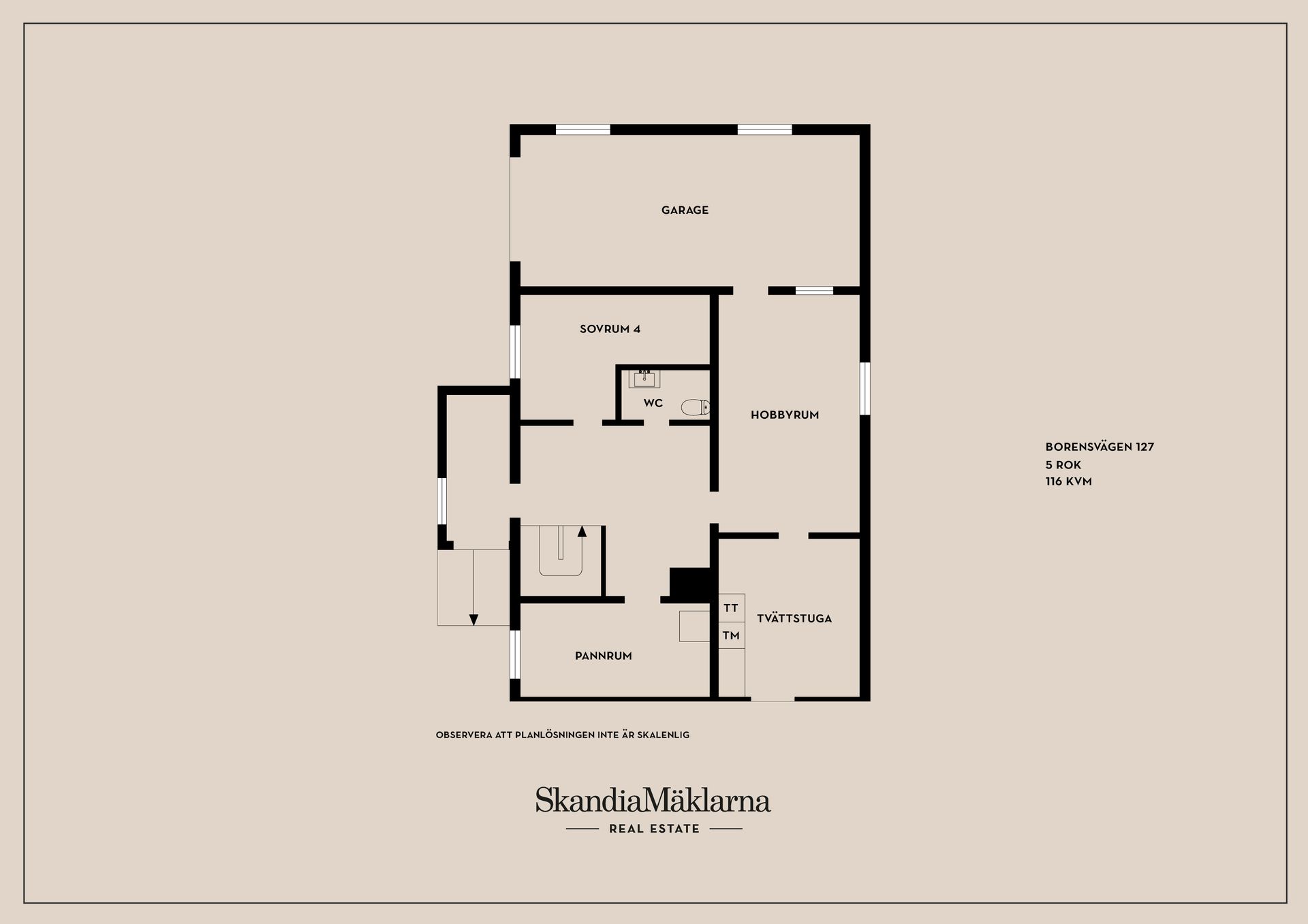 Villa, Borensvägen 127, Motala