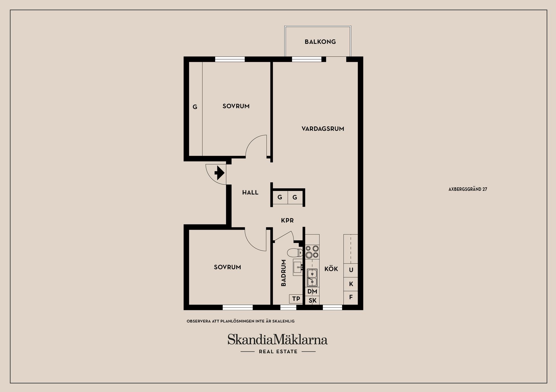 Bostadsrätt, Axbergsgränd 27, Hagsätra, Stockholm