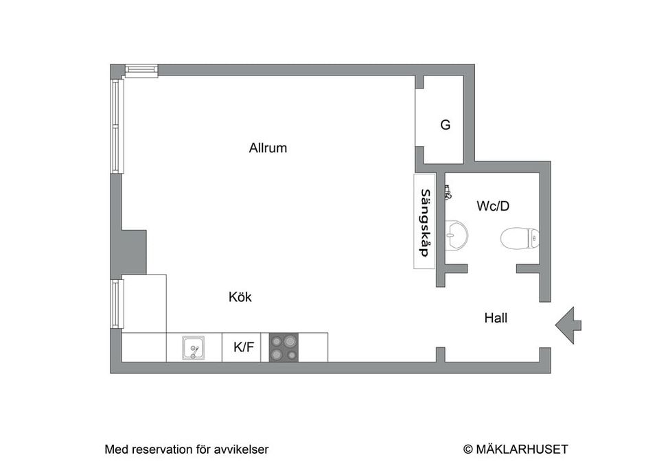 Bostadsrätt, Klövervägen 3, Råsunda, Solna