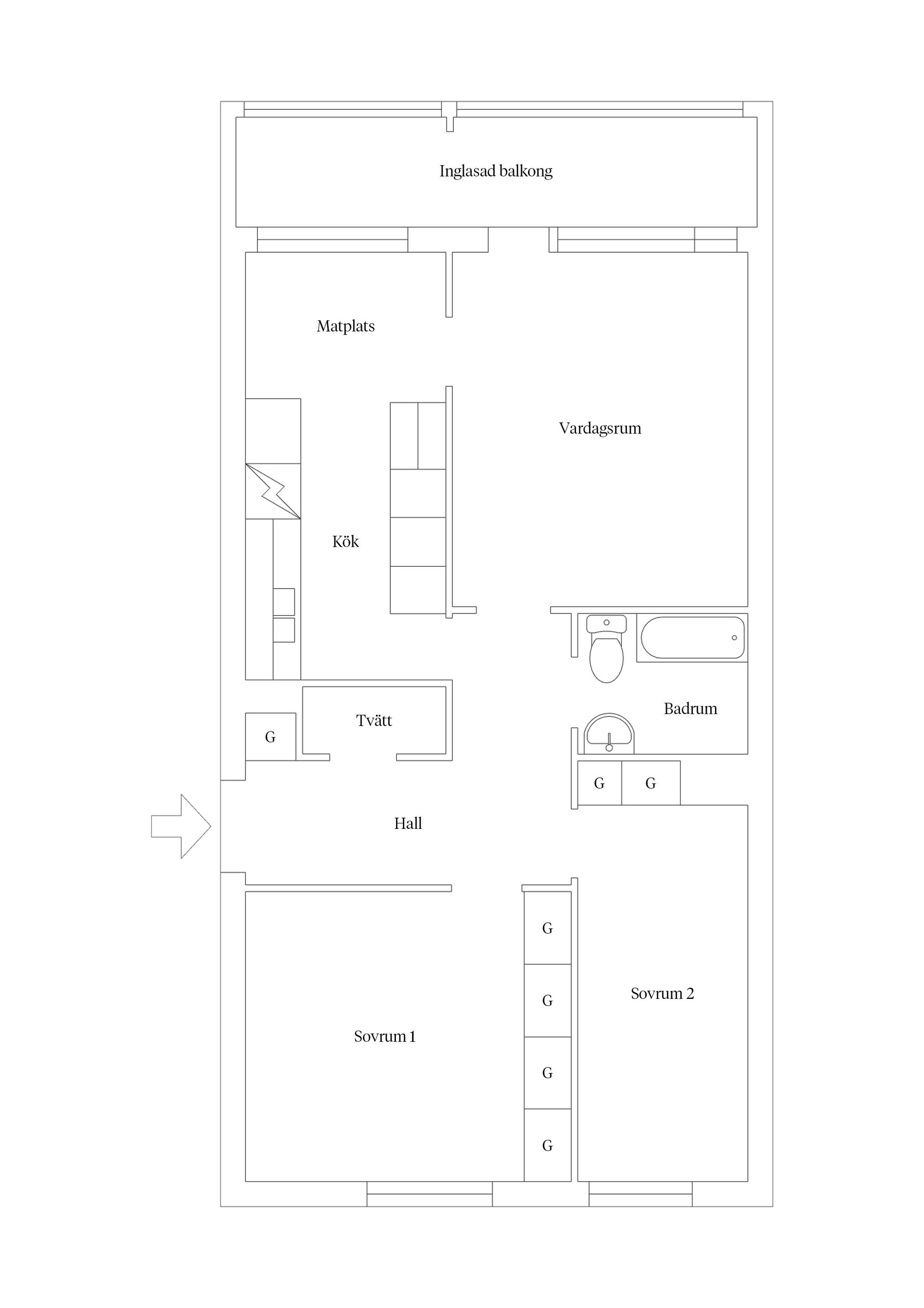 Bostadsrätt, Vikingavägen 73B, Granlo, Sundsvall