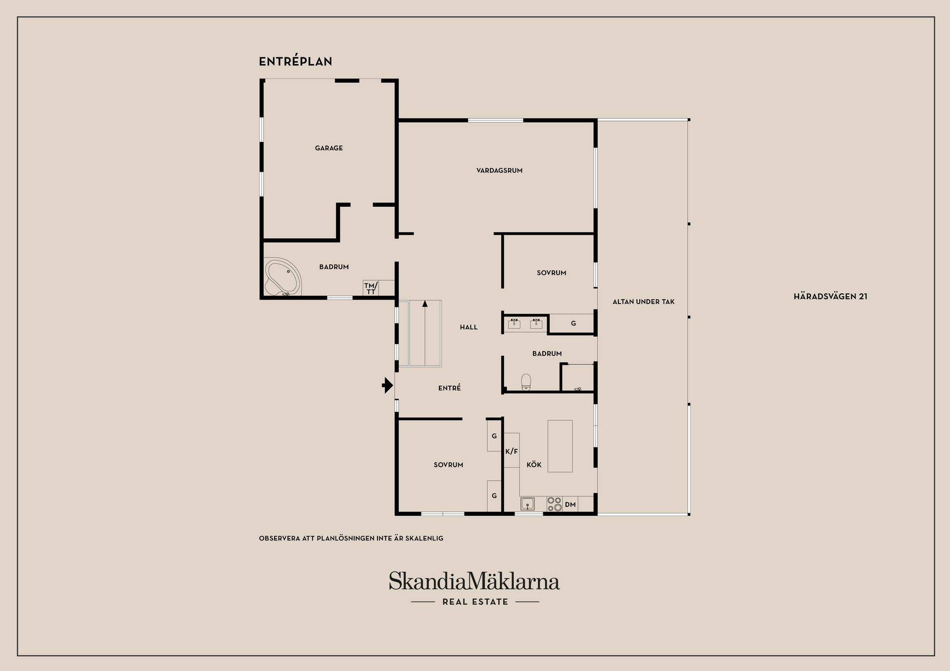 Villa, Häradsvägen 21, Linghed, Falun