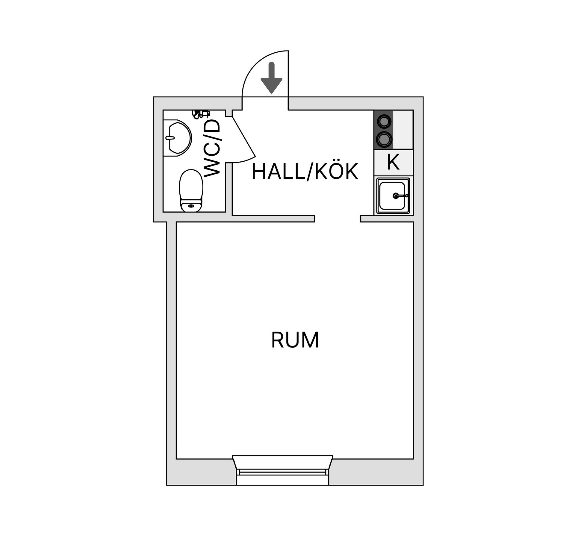 Bostadsrätt, Ekuddsvägen 1, vån 6, Ekudden, Nacka