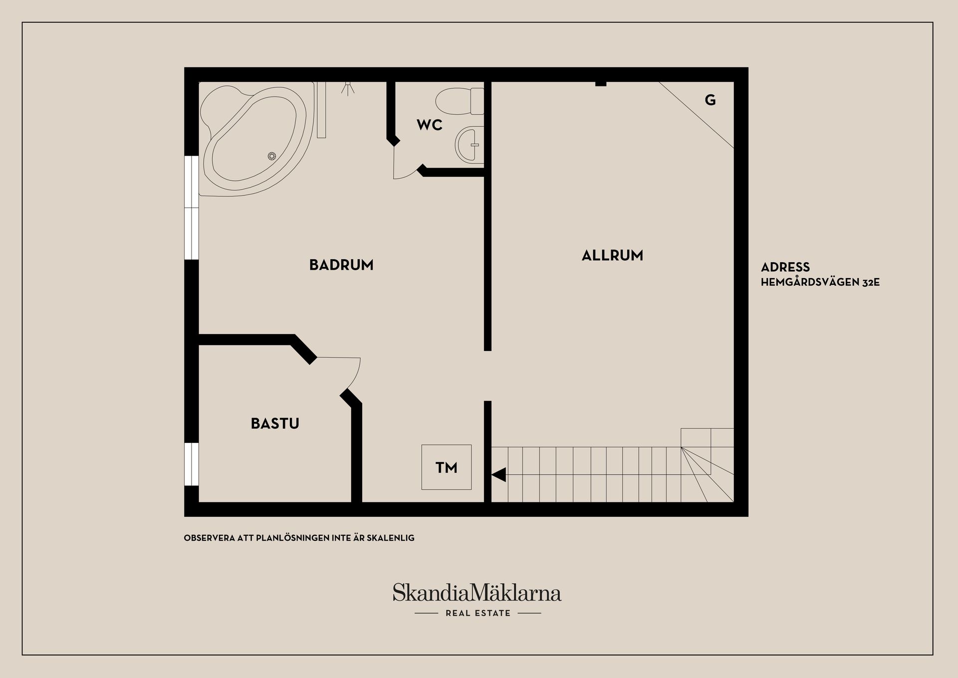 Radhus, Hemgårdsvägen 32E, Högbrunn, Nyköping