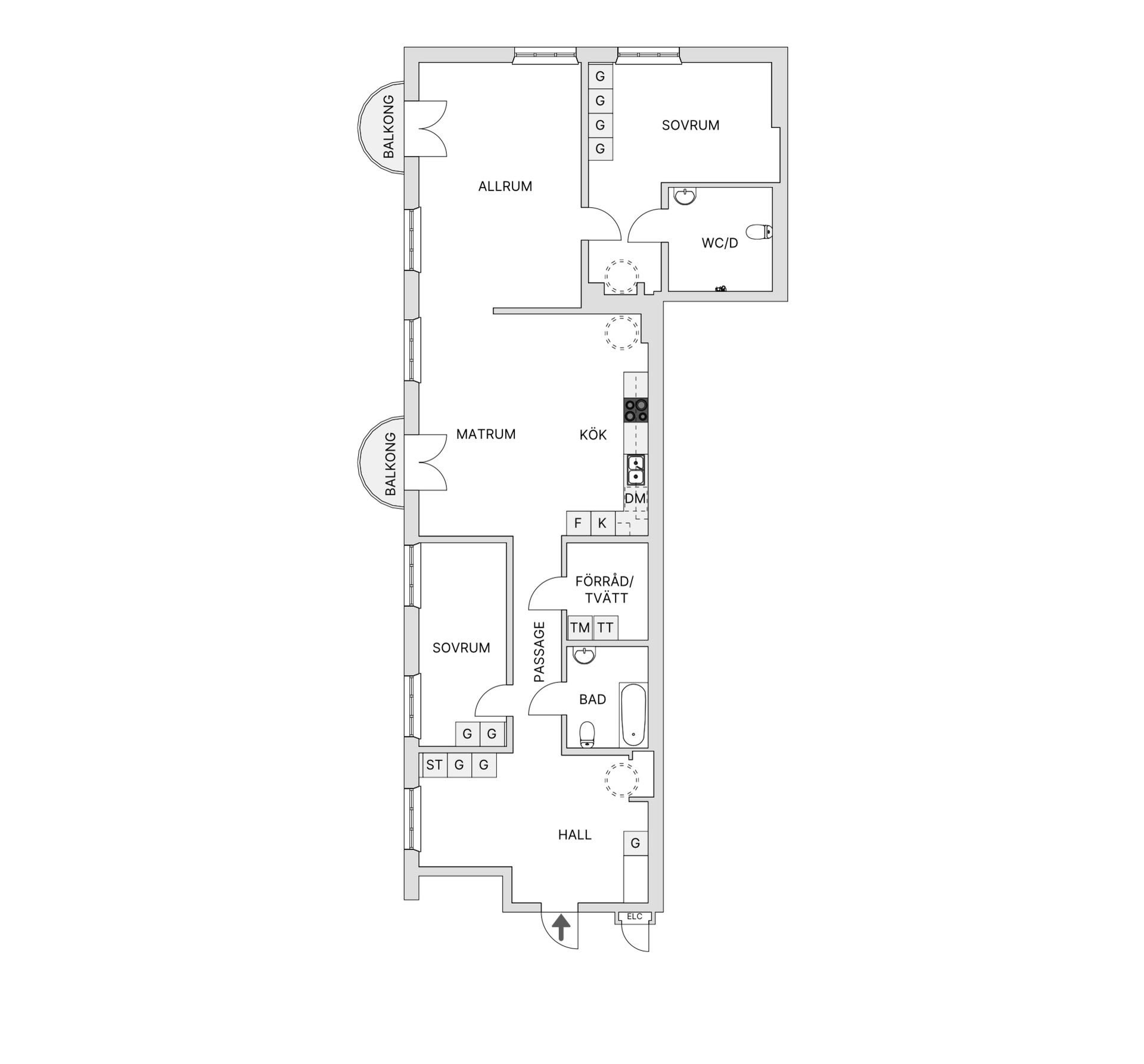 Bostadsrätt, Seminariegatan 1, Centrum, Skellefteå