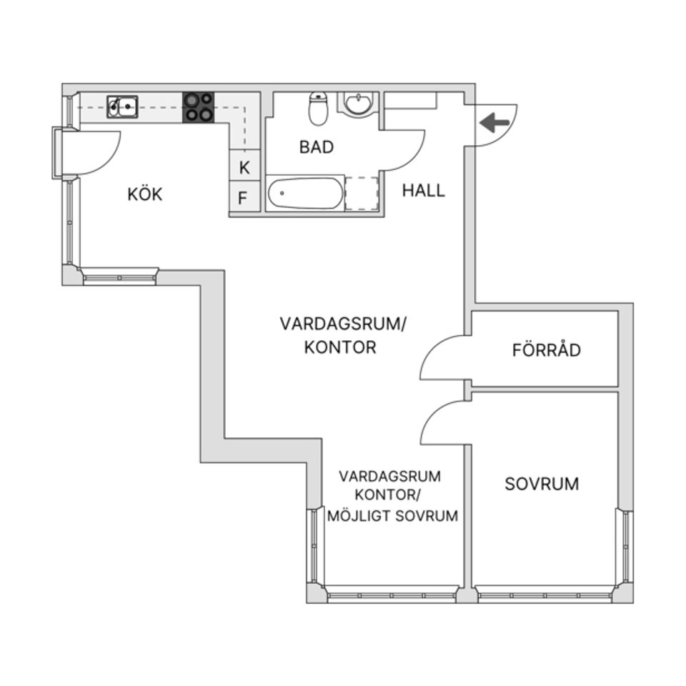 Bostadsrätt, Birgittavägen 23, Jakobsberg, Järfälla