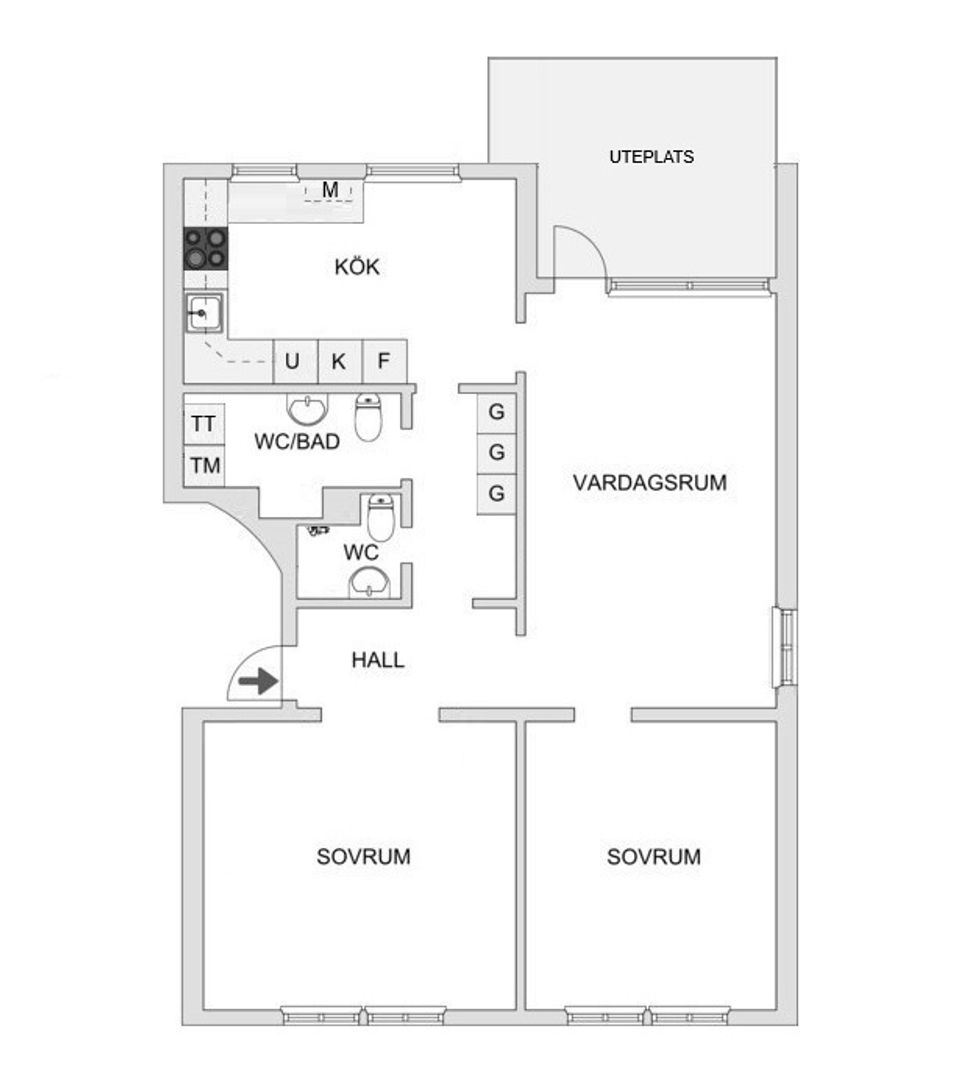 Bostadsrätt, Njupkärrsvägen 42, entrévåning, Tyresö Centrum, Tyresö