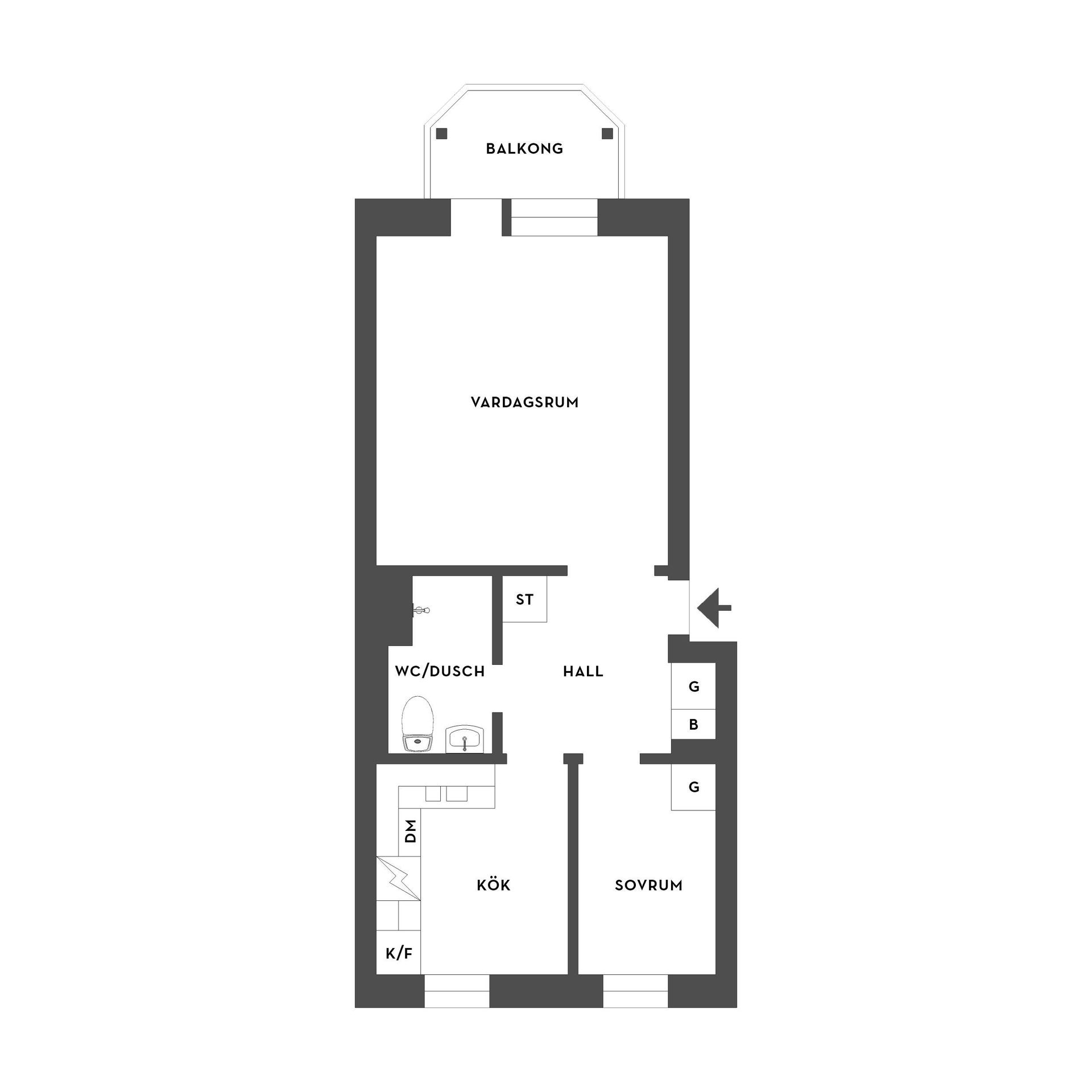 Bostadsrätt, Tomtegatan 17B, Sjöbo, Borås