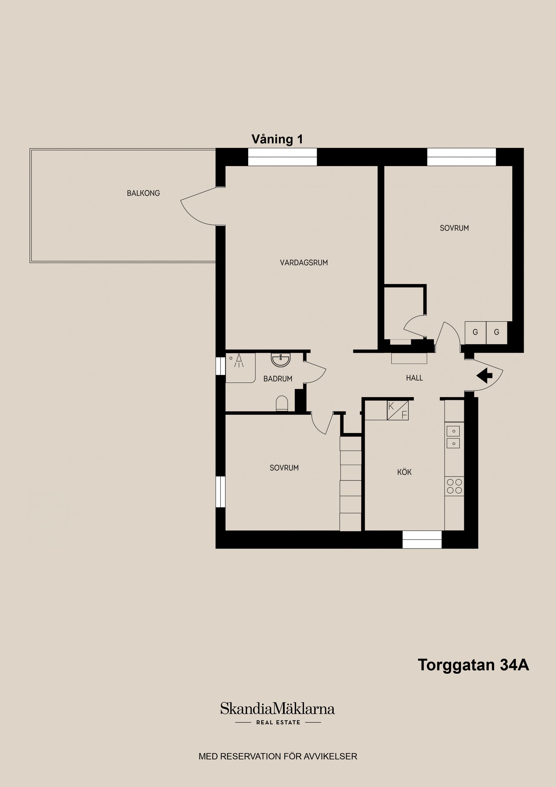 Bostadsrätt, Torggatan 34A, Sandviken