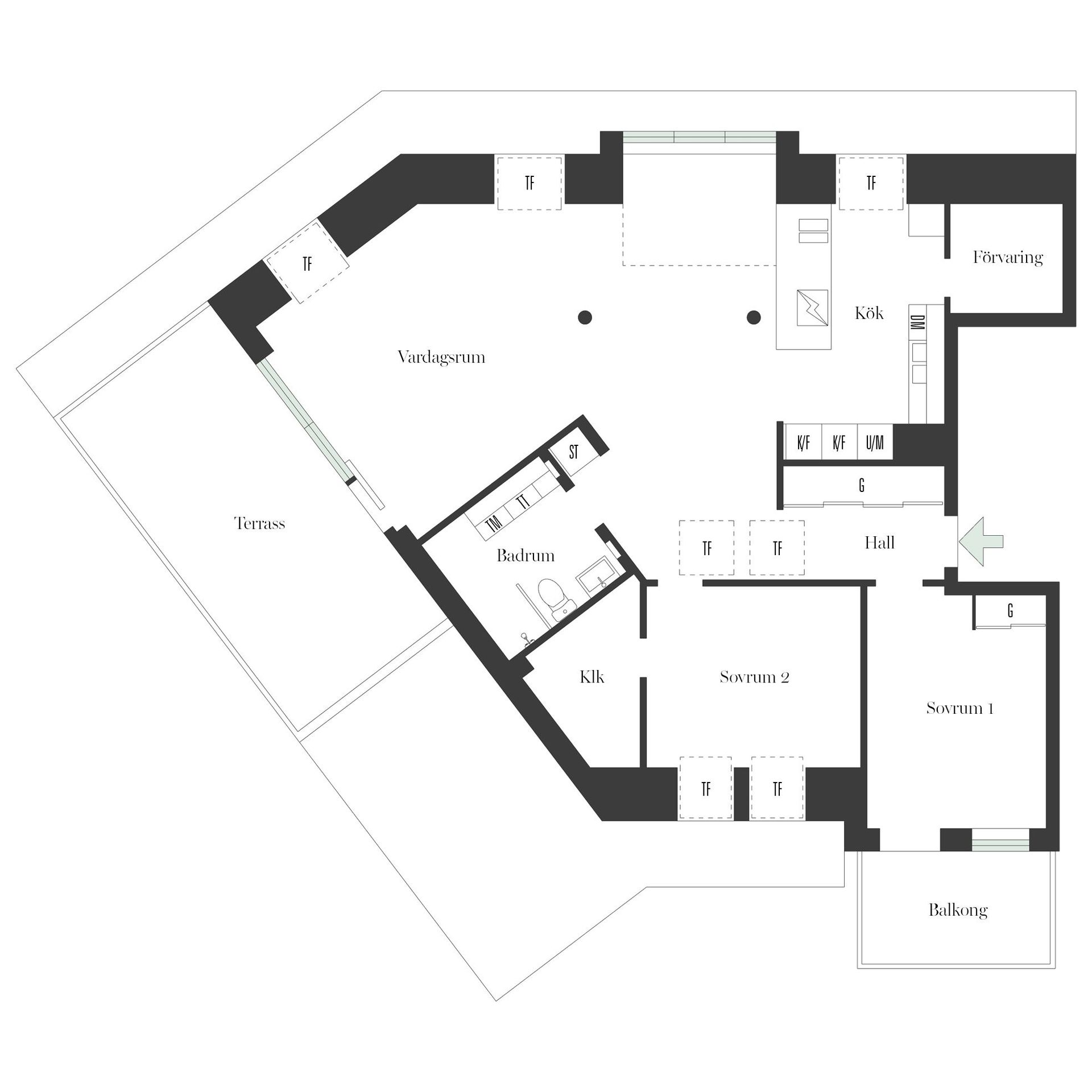 Bostadsrätt, Krögers Promenad 5, Silverdal, Sollentuna