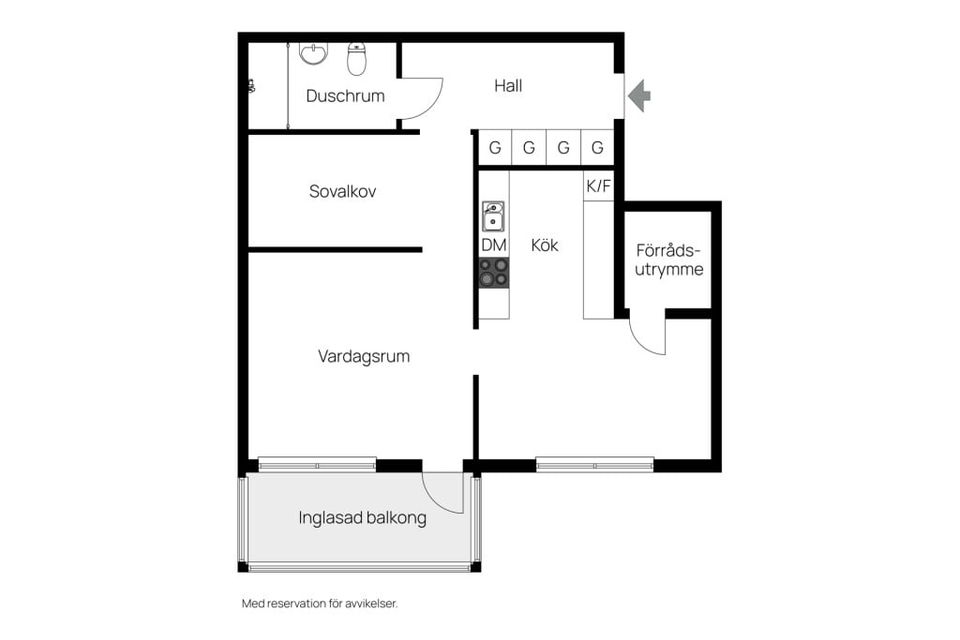 Bostadsrätt, Klippgatan 15, Korsta, Sundsvall