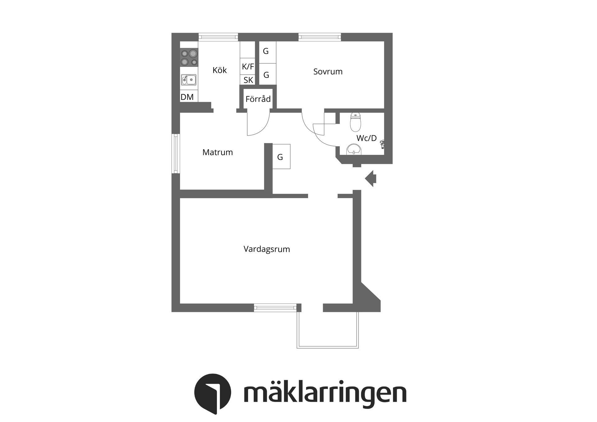 Bostadsrätt, Fjärdhundragatan 7A, Sankt Ilian, Enköping