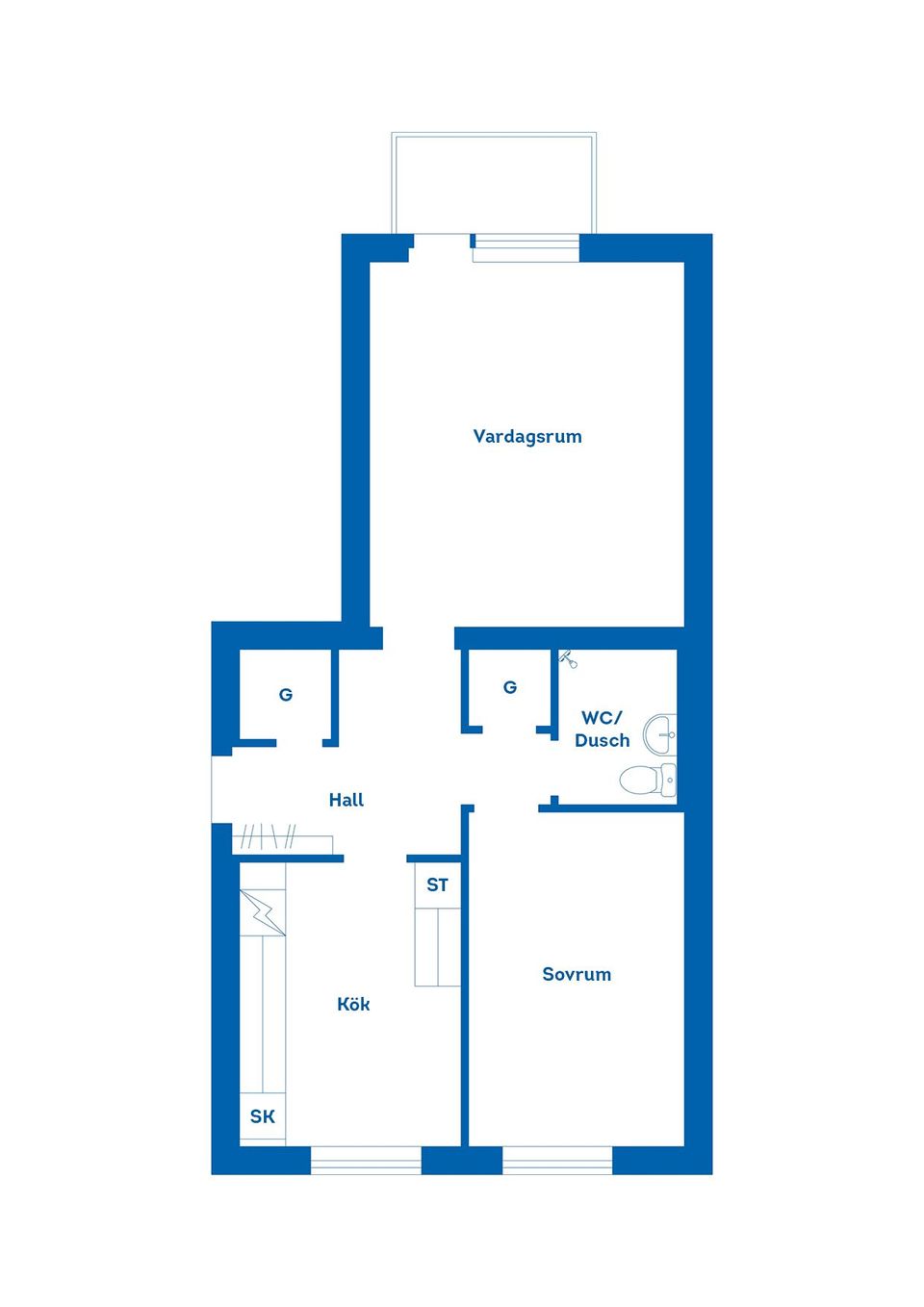 Bostadsrätt, Lillåstrand 2 B, Centrum, Sala