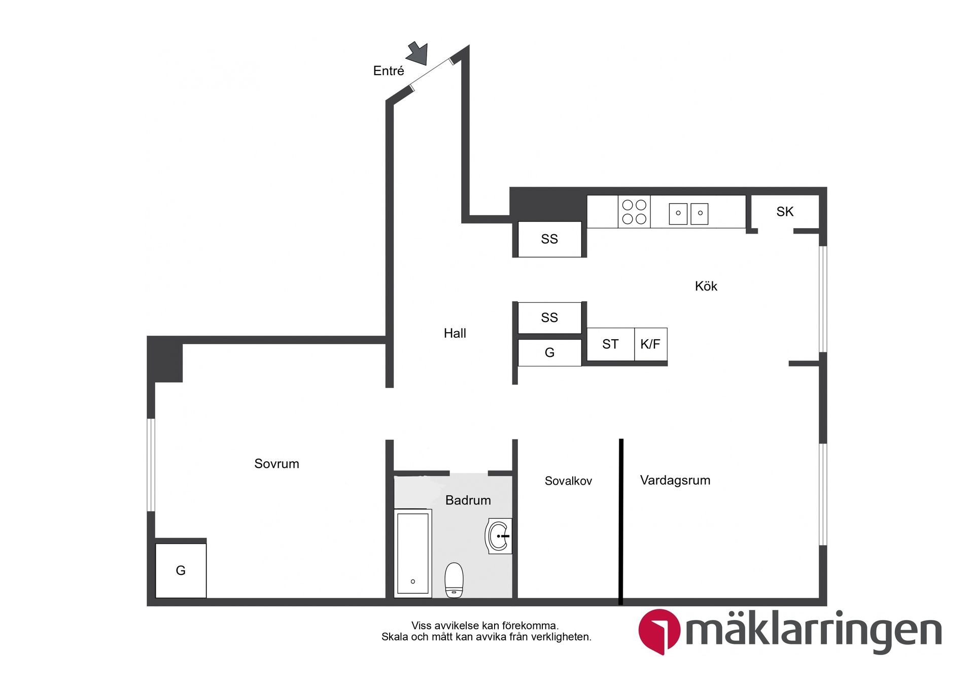 Bostadsrätt, Västerled 33, Äppelviken, Stockholm