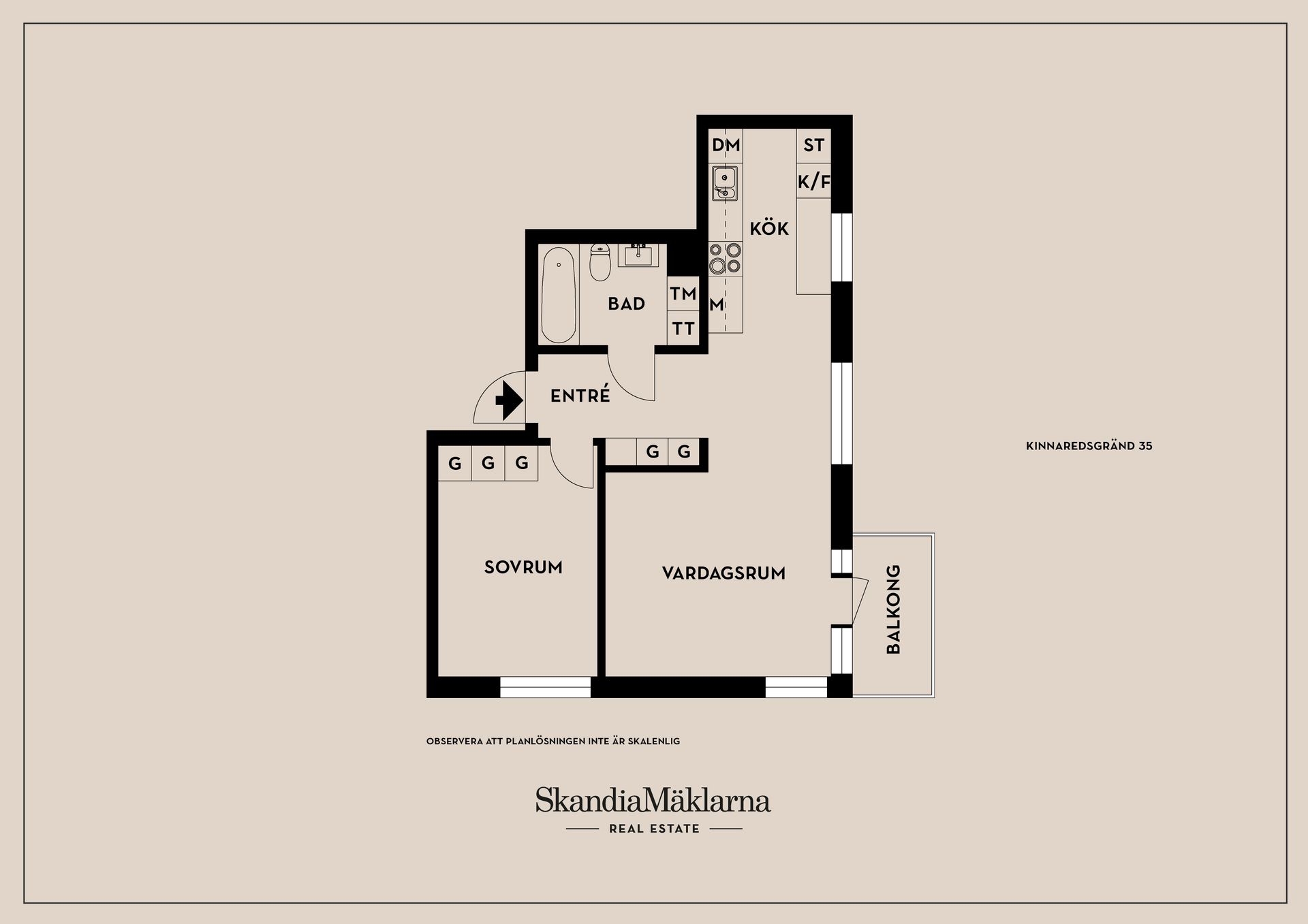 Bostadsrätt, Kinnaredsgränd 35, Älvsjö - Östberga, Stockholm