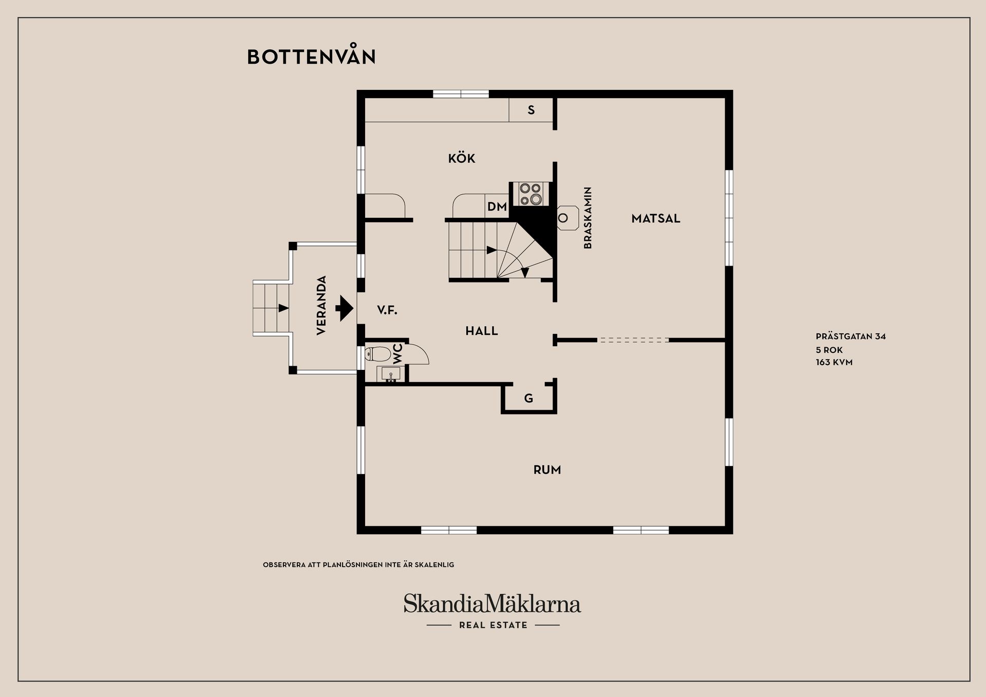 Villa, Prästgatan 34, Centralt, Kristinehamn