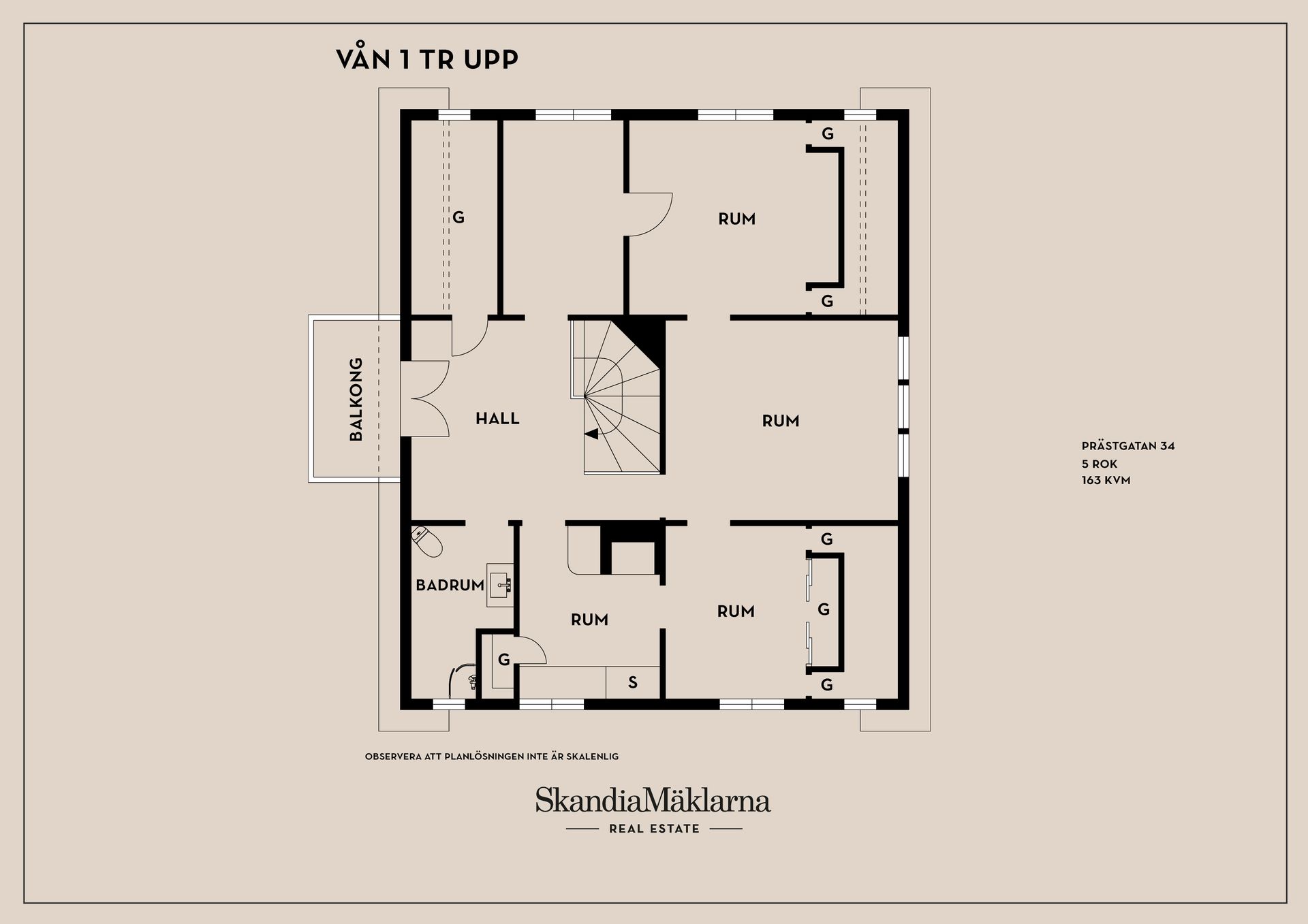 Villa, Prästgatan 34, Centralt, Kristinehamn