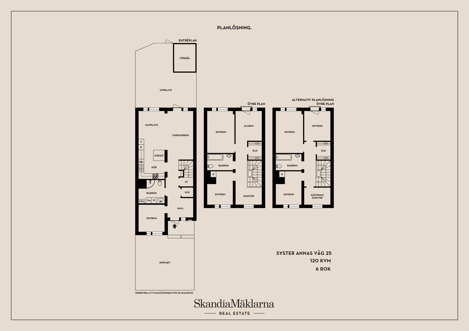 Radhus, Syster Annas väg 25, Brunnby Park, Upplands Väsby