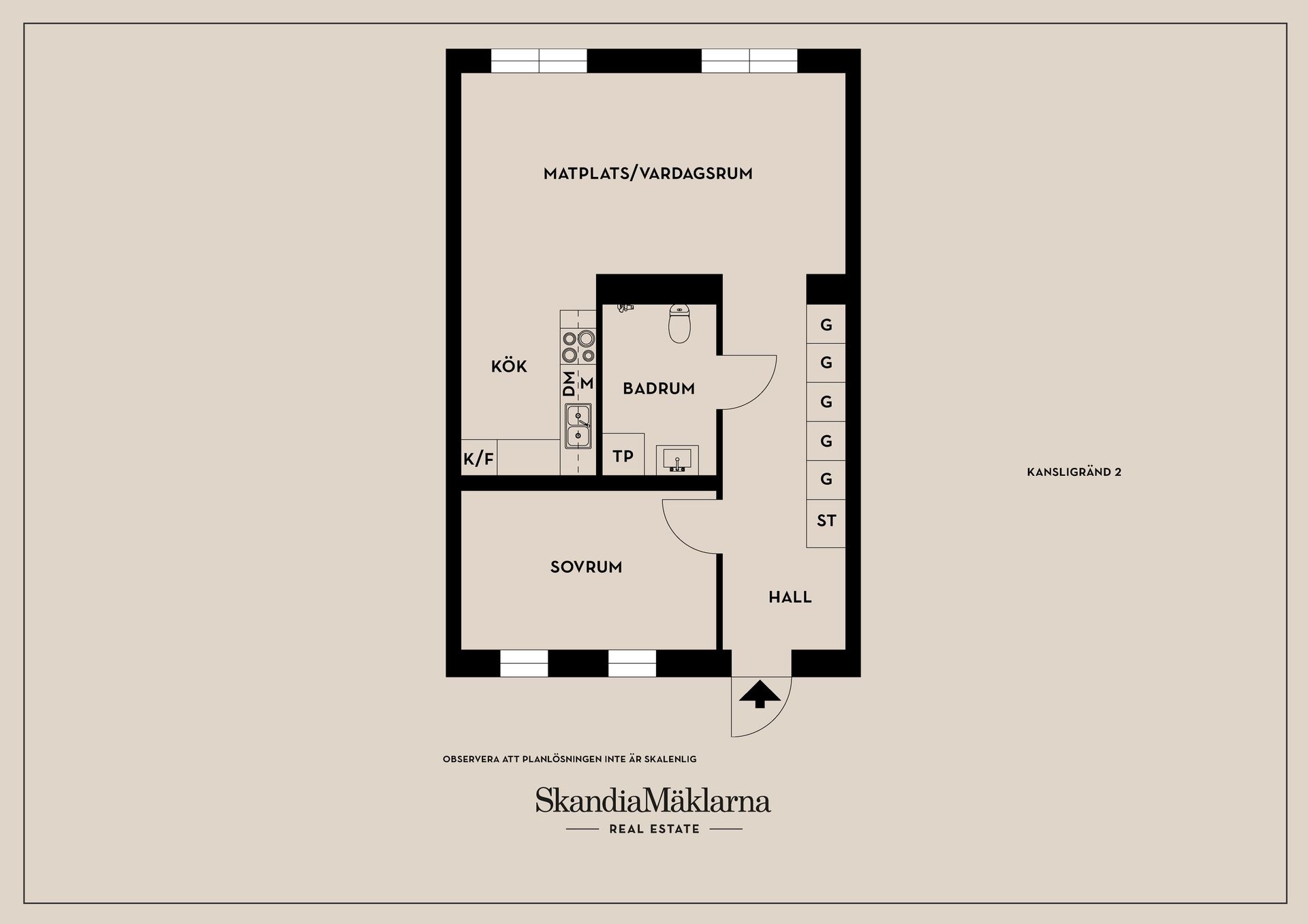 Bostadsrätt, Kansligränd 2, Huddinge