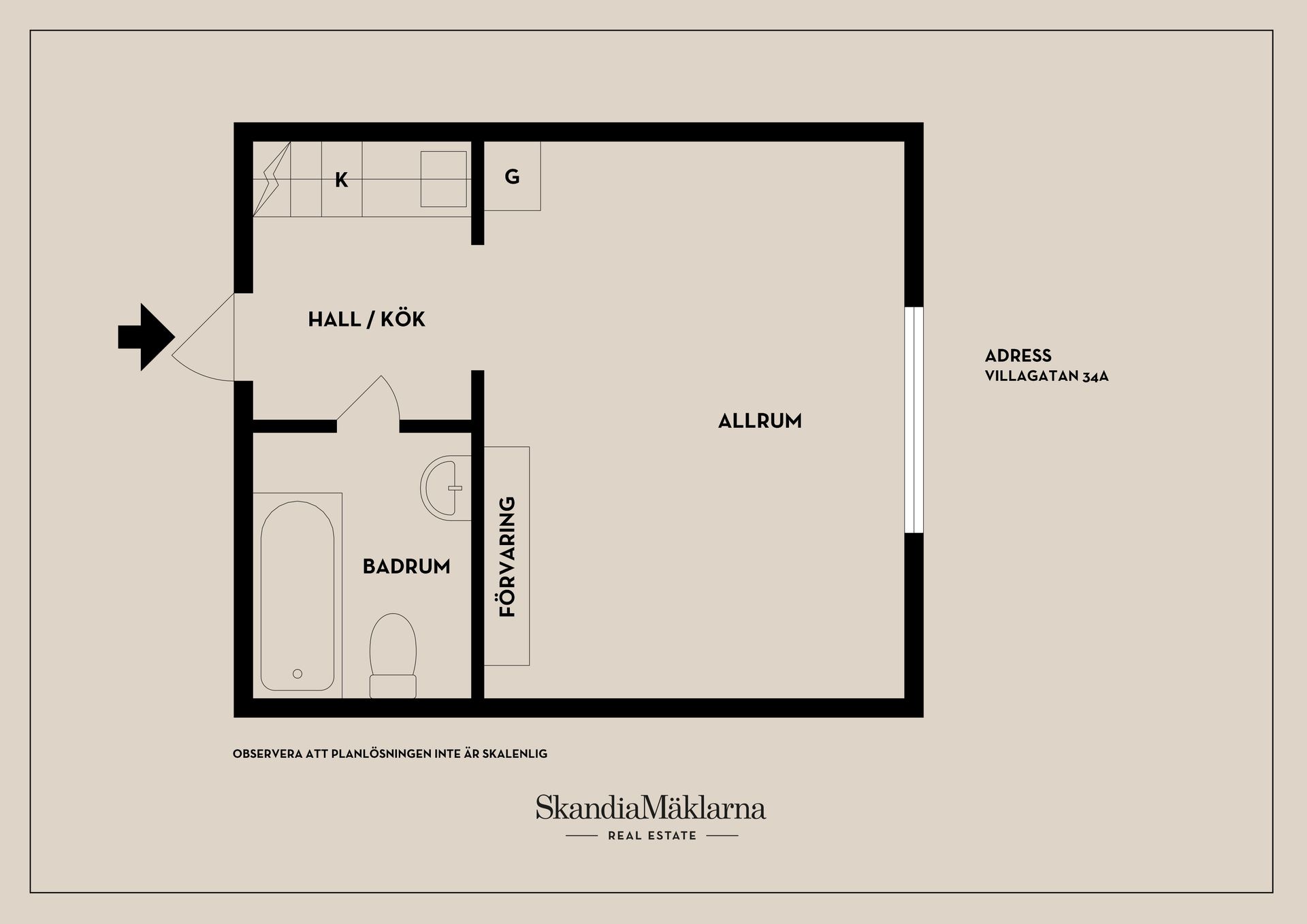Bostadsrätt, Villagatan 34A, Örnsköldsvik