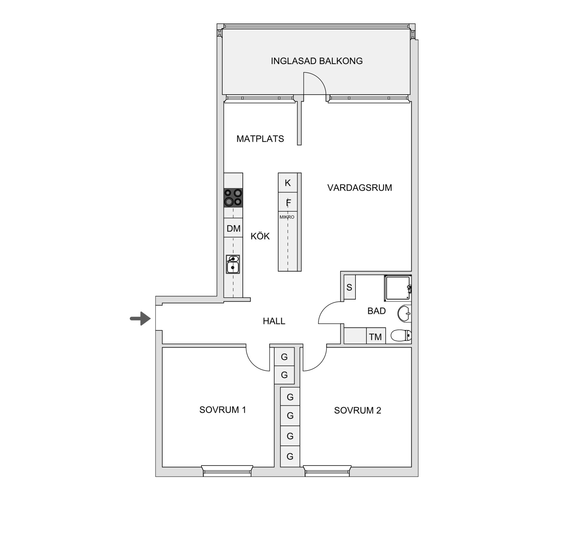 Bostadsrätt, Krongatan 8, Moröhöjden, Skellefteå