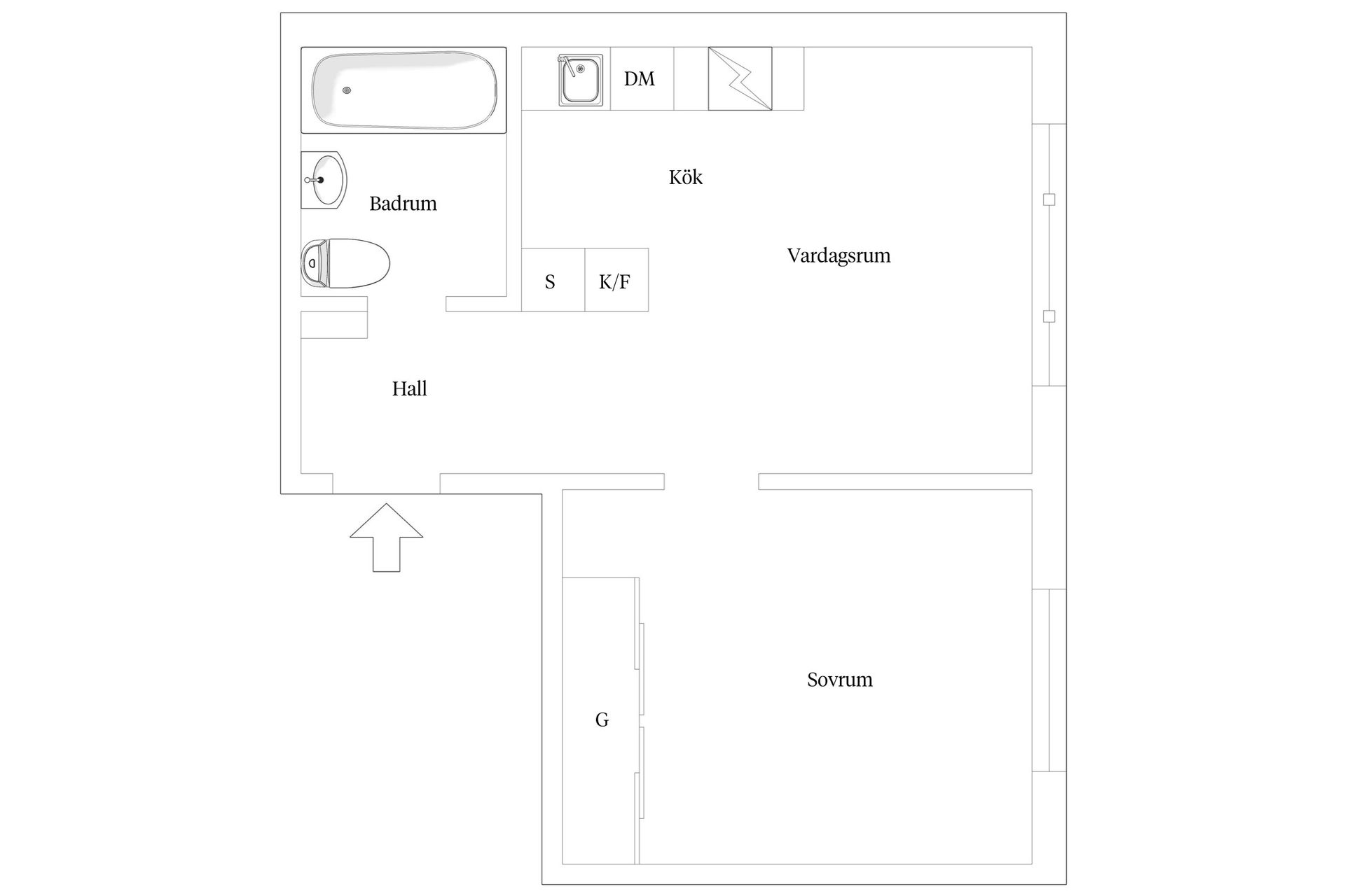 Bostadsrätt, Skepparegången 26, Masthugget, Göteborg