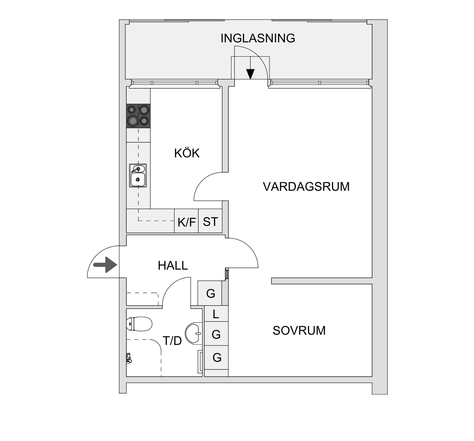 Bostadsrätt, Krongatan 2, Moröhöjden, Skellefteå
