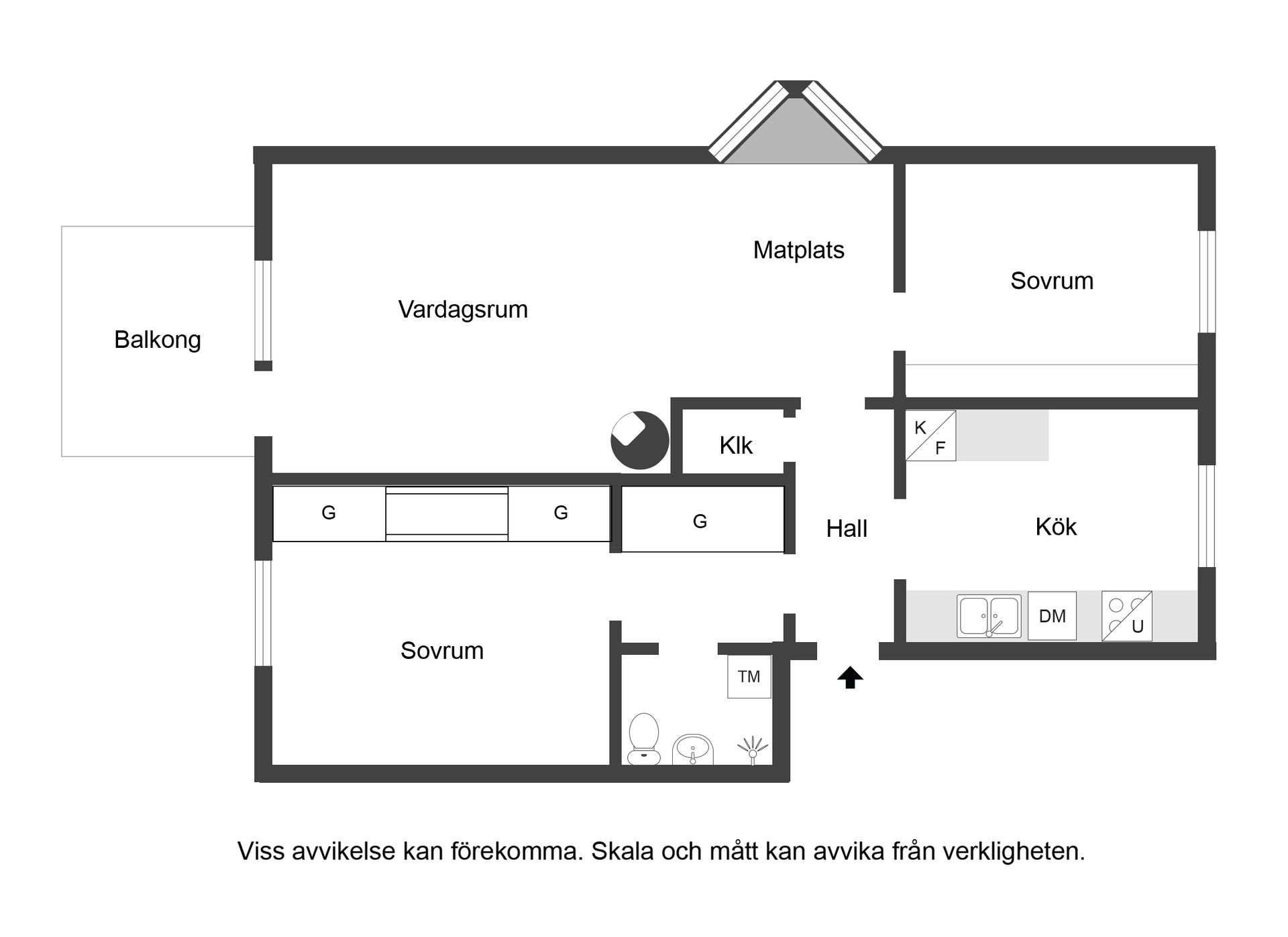Bostadsrätt, Jägaregatan 11A, Centralt, Katrineholm
