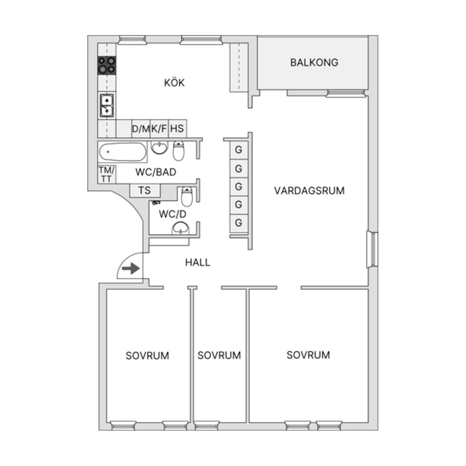 Bostadsrätt, Njupkärrsvägen 48, Tyresö Centrum, Tyresö