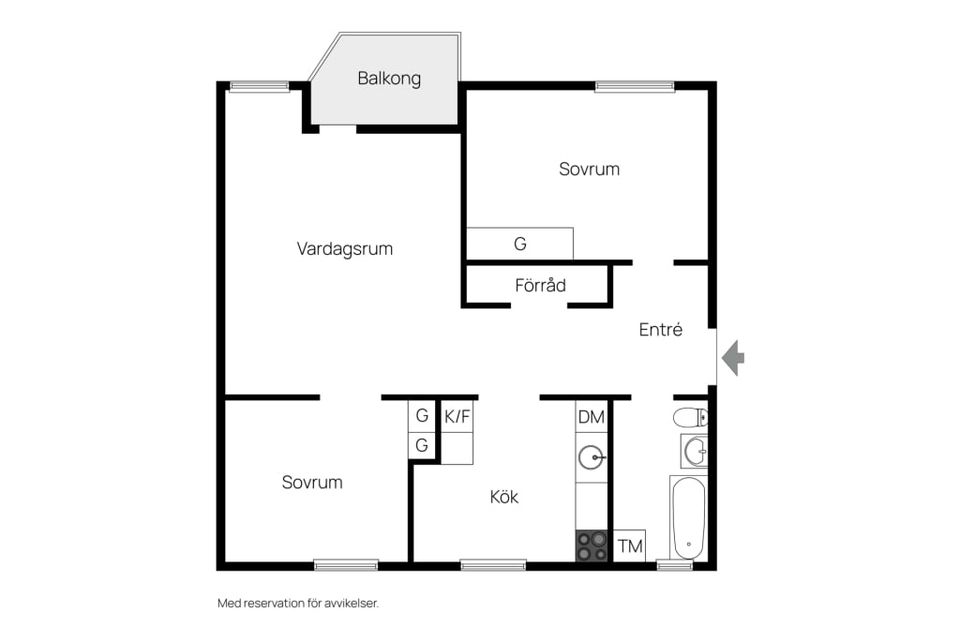 Bostadsrätt, Krondikesvägen 30b, Blomängen/Tegelplan, Östersund