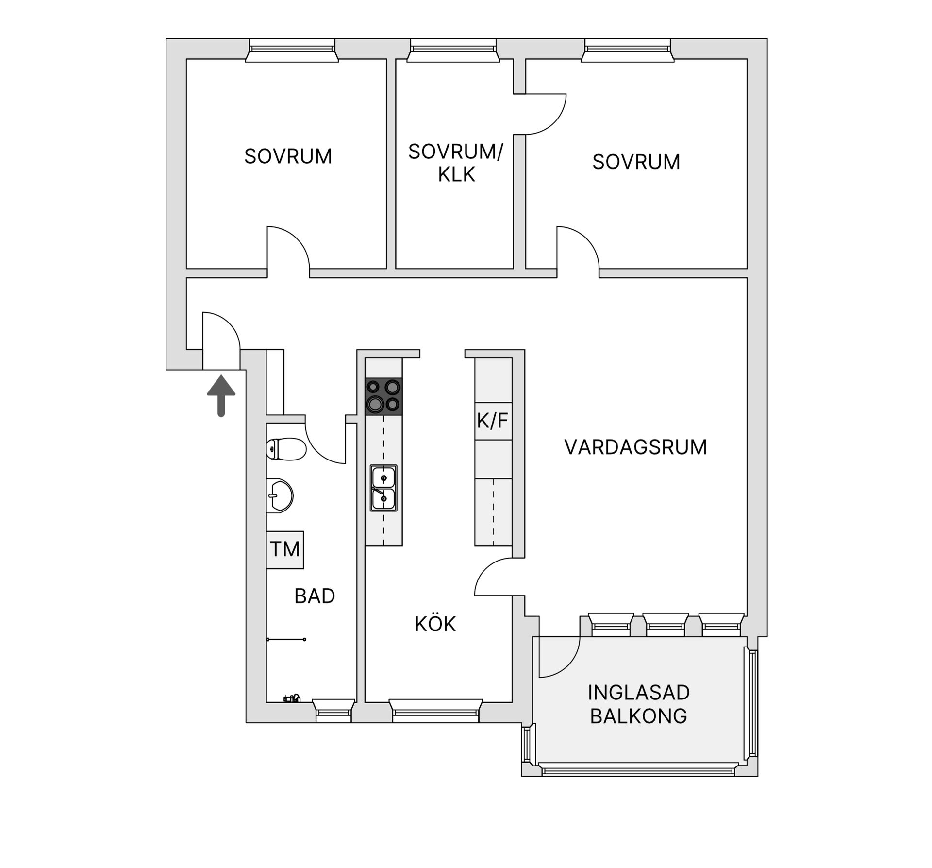 Bostadsrätt, Läkarvägen 8B, Norrböle, Skellefteå