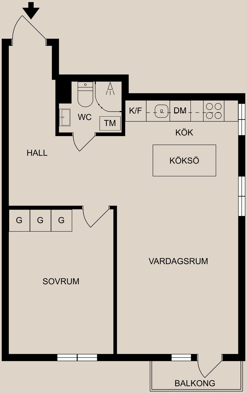 Bostadsrätt, Lindövägen 6, Centralt, Öster, Norrköping