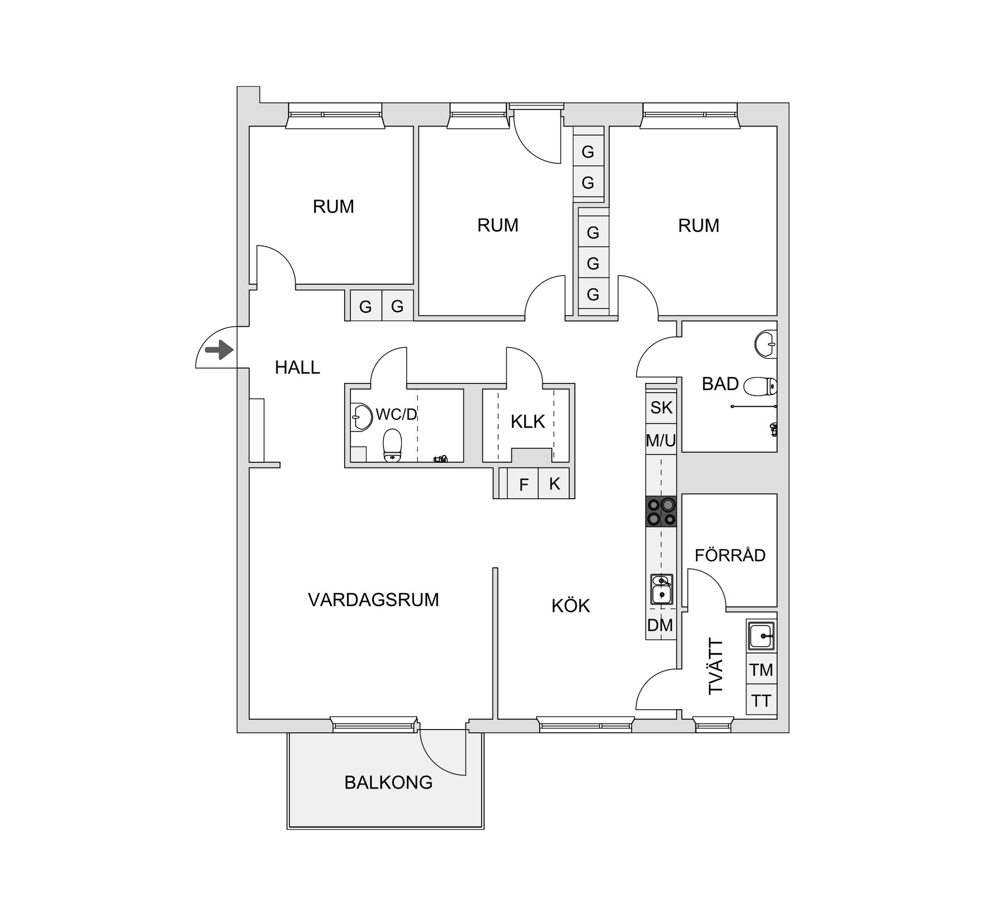 Bostadsrätt, Vädursgatan 4C, Gårda, Göteborg