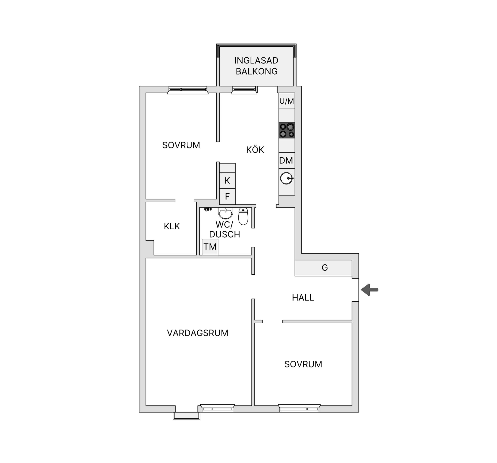 Bostadsrätt, Tränggatan 4A, Norrmalm, Skövde