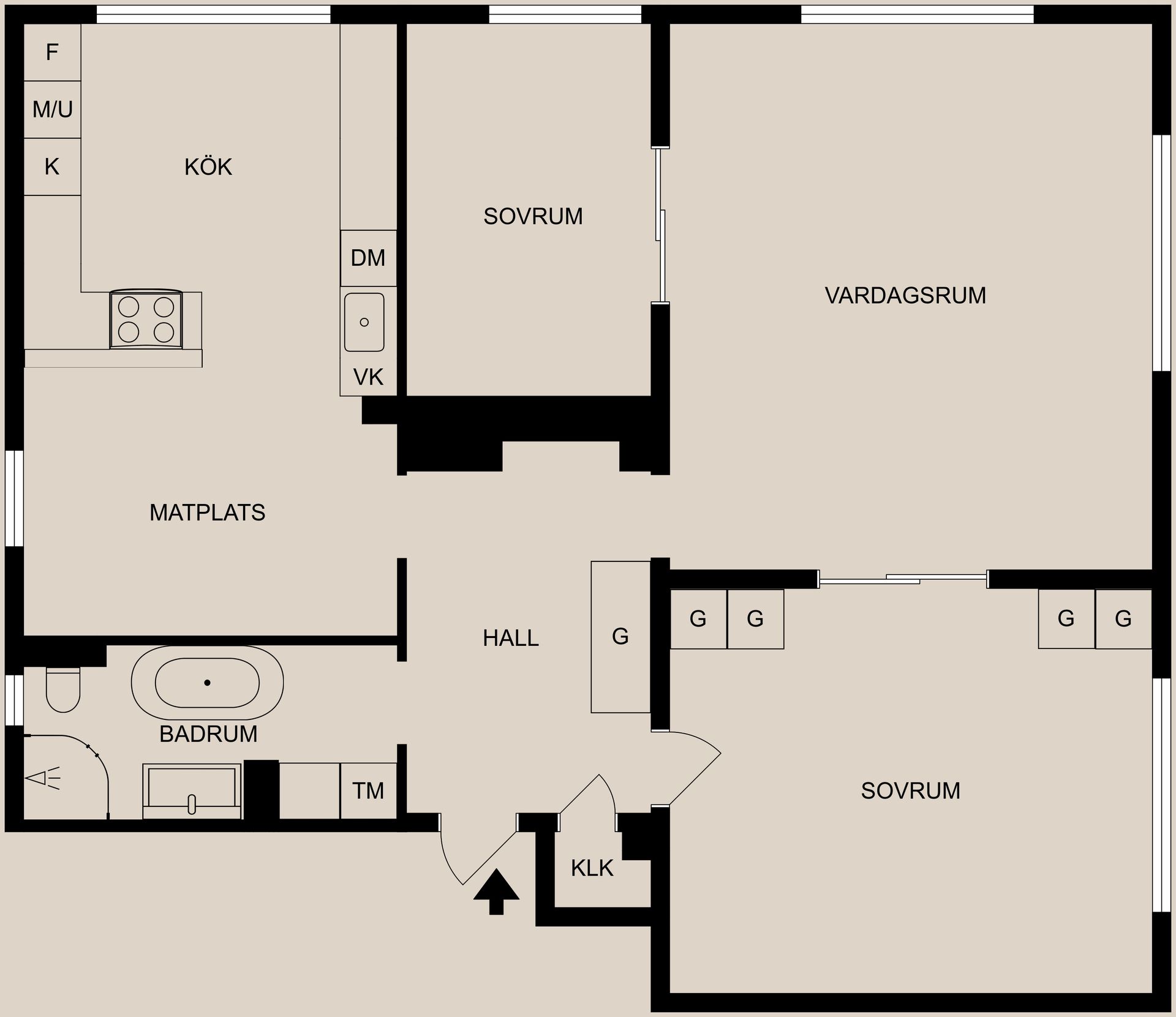 Bostadsrätt, Hörngatan 16A, Centralt, Söder, Norrköping
