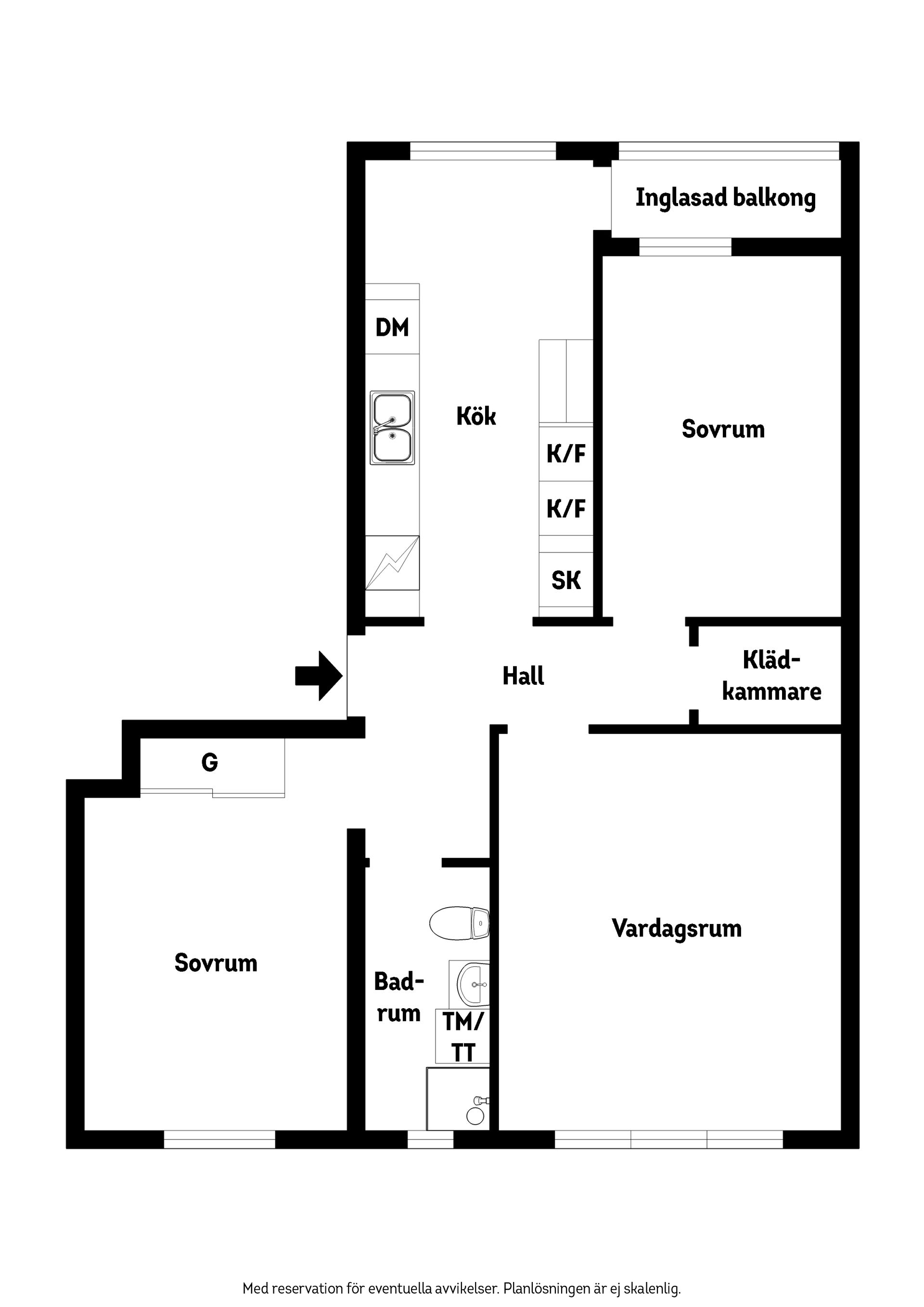 Bostadsrätt, Rönnebergavägen 59C, Rönneberga, Eslöv